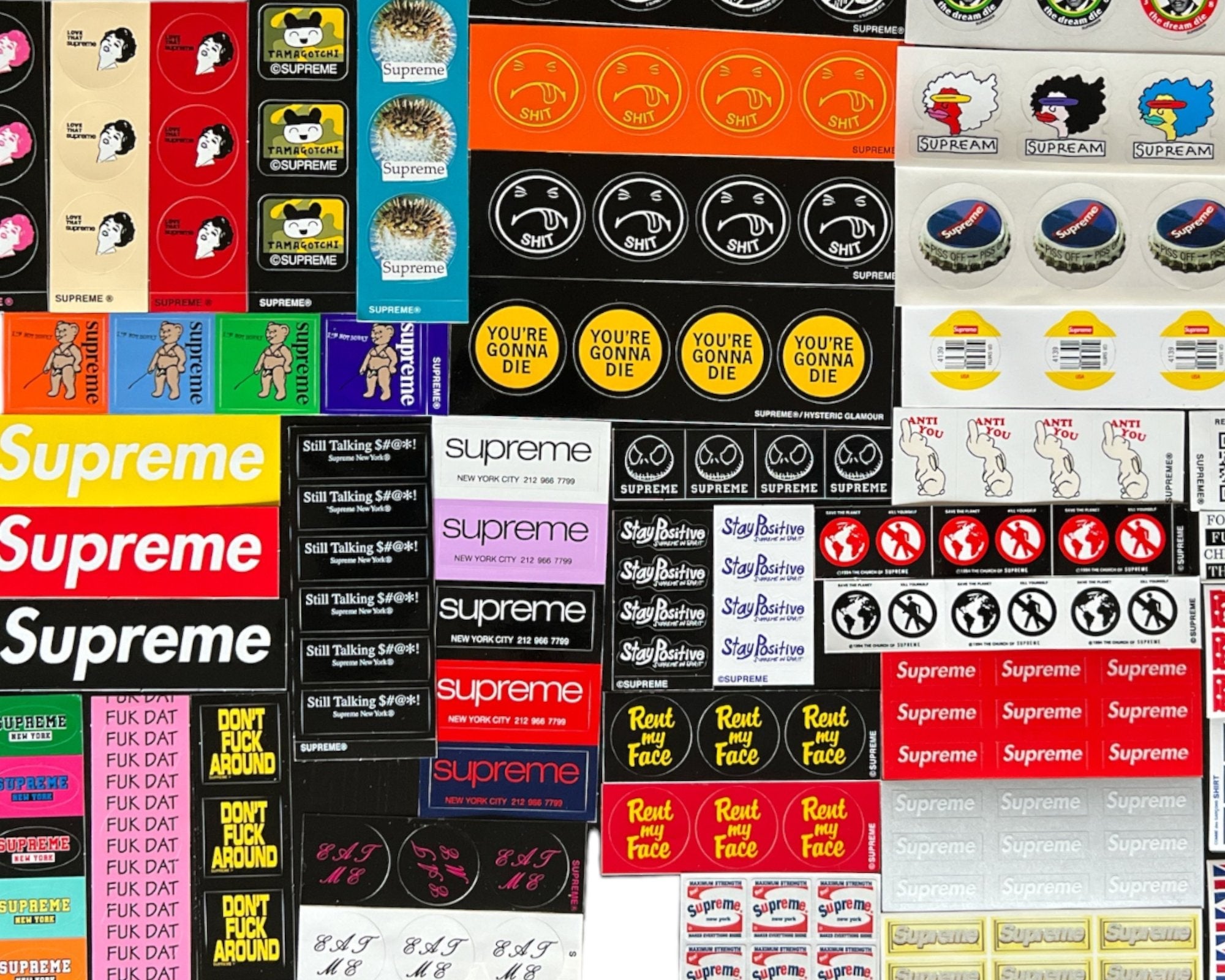 Supreme stickers minis purchases