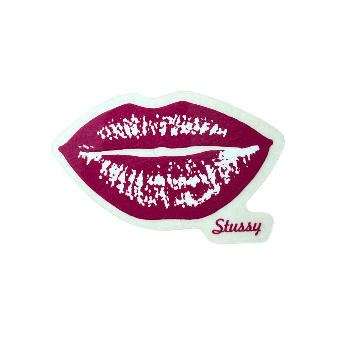 Stussy Lips Sticker Magenta