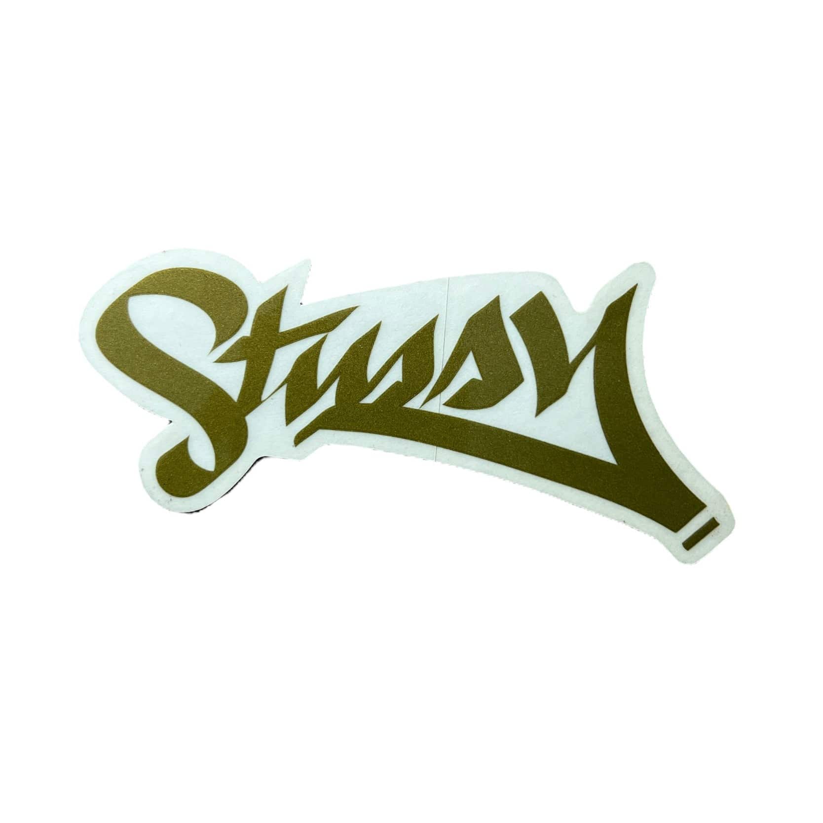 Stussy Vintage Script Sticker Olive
