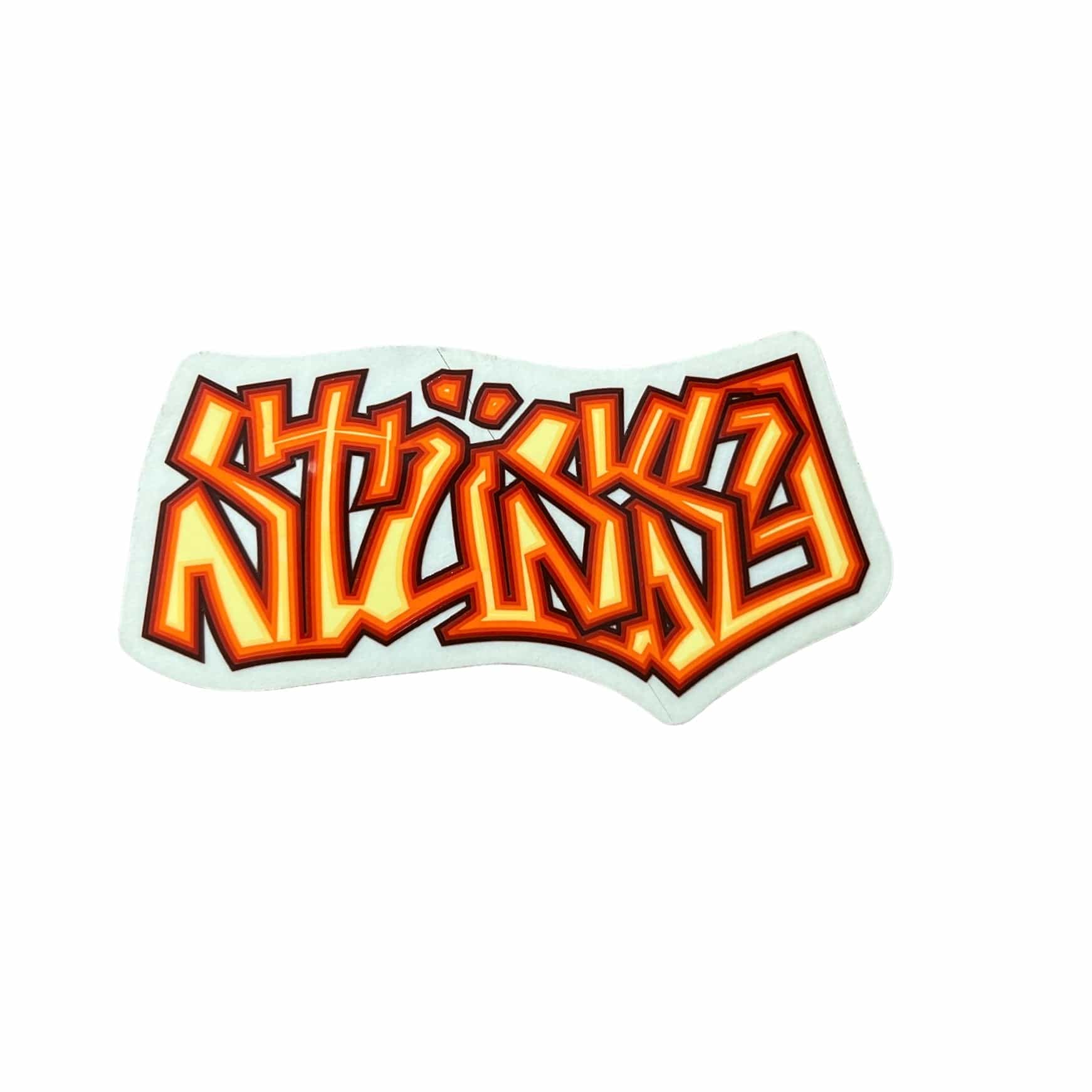 Stussy Tag Sticker Orange