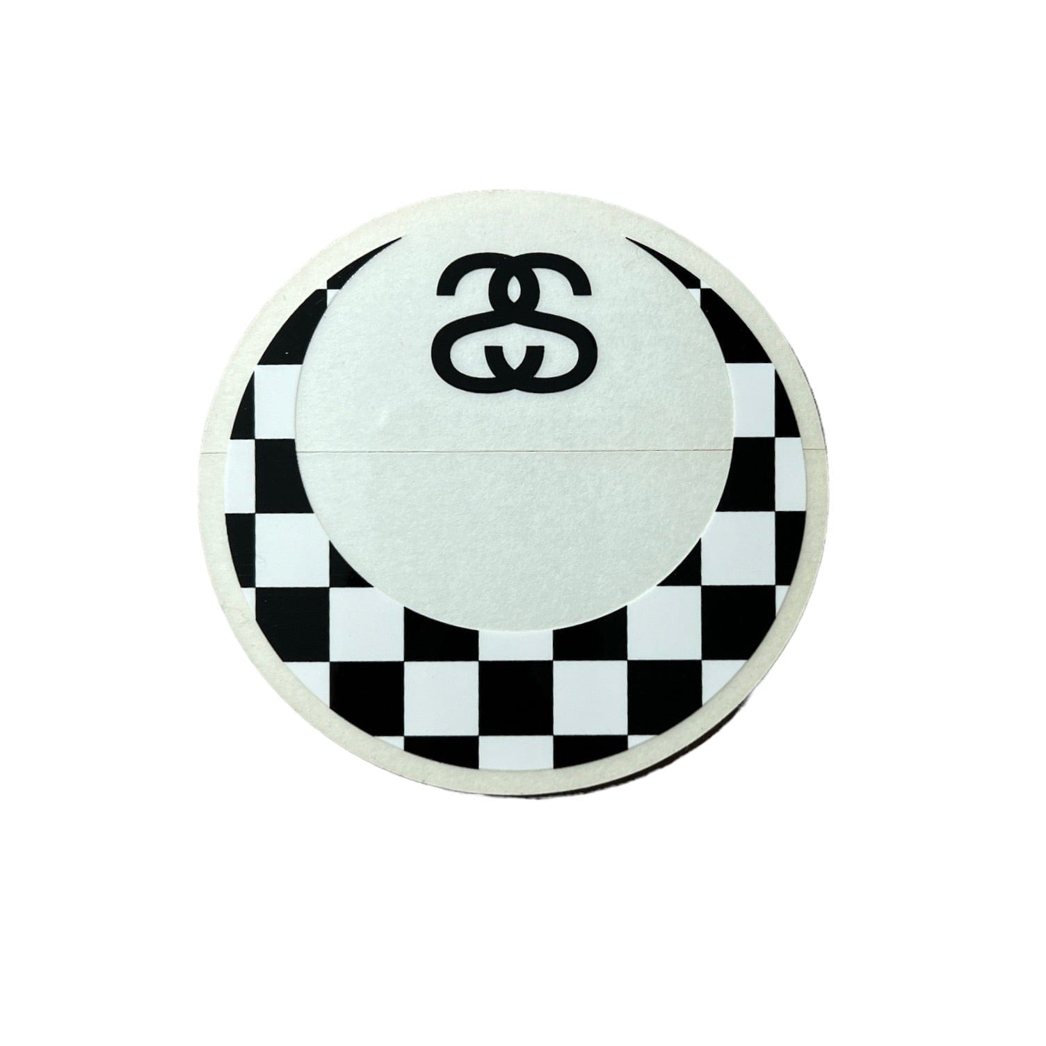 Stussy 8 Ball Vintage Sticker Black