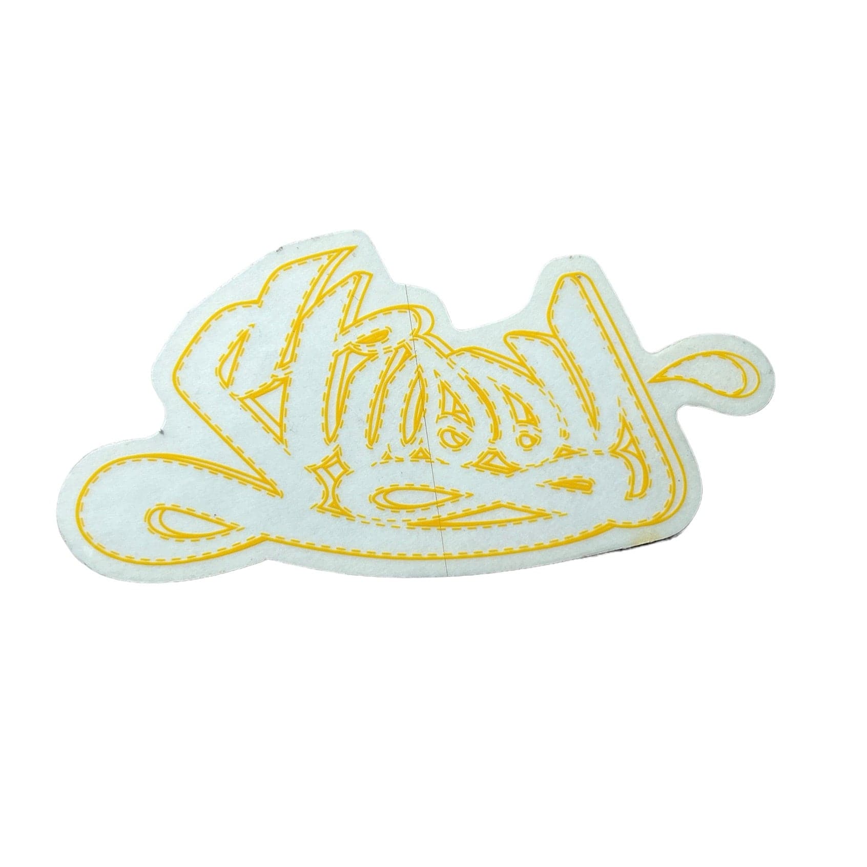 Stussy Stickers Stitched Sticker in Yellow