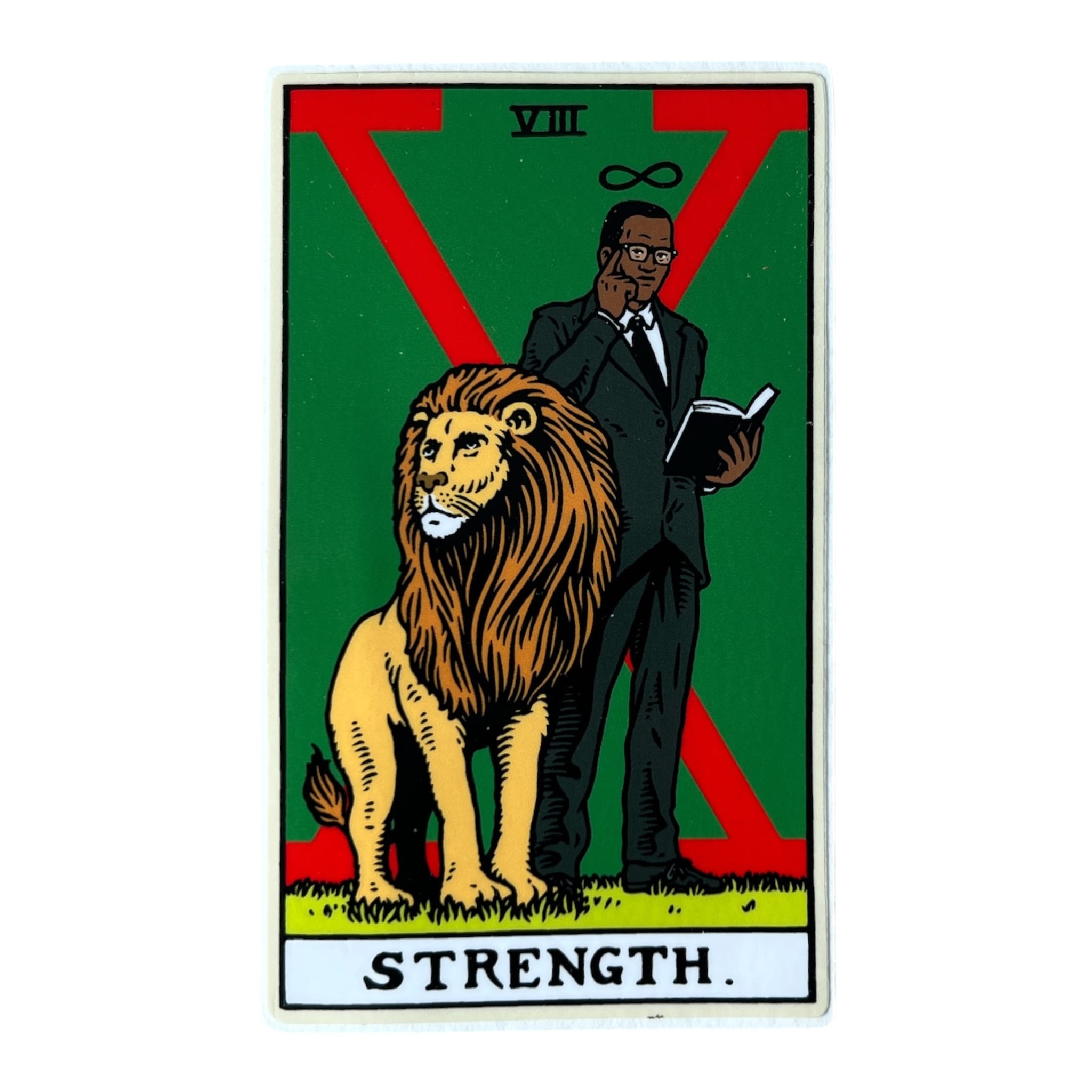 Strangelove Skateboards Tarot Strength Sticker
