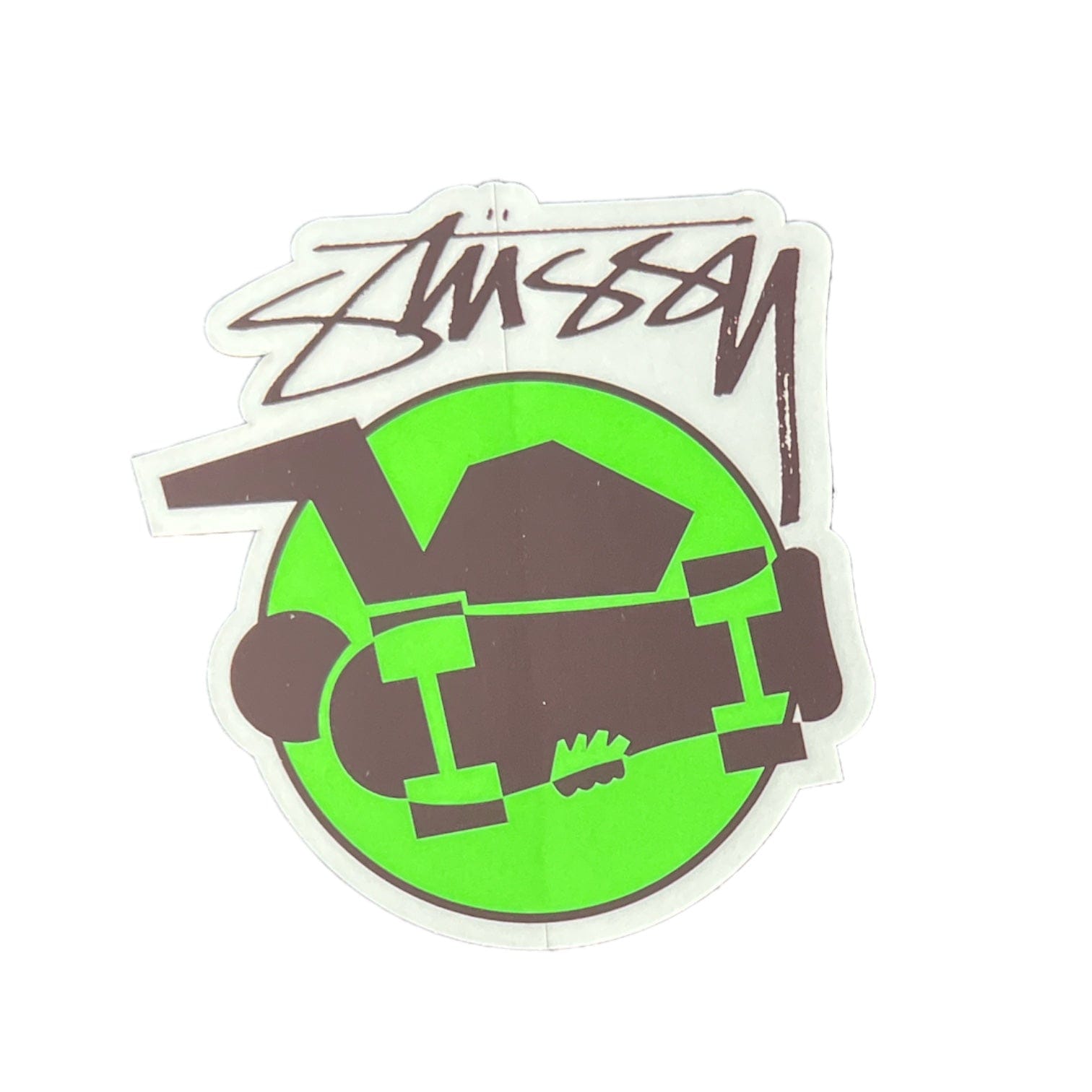 Stussy Skate Grab Sticker Green