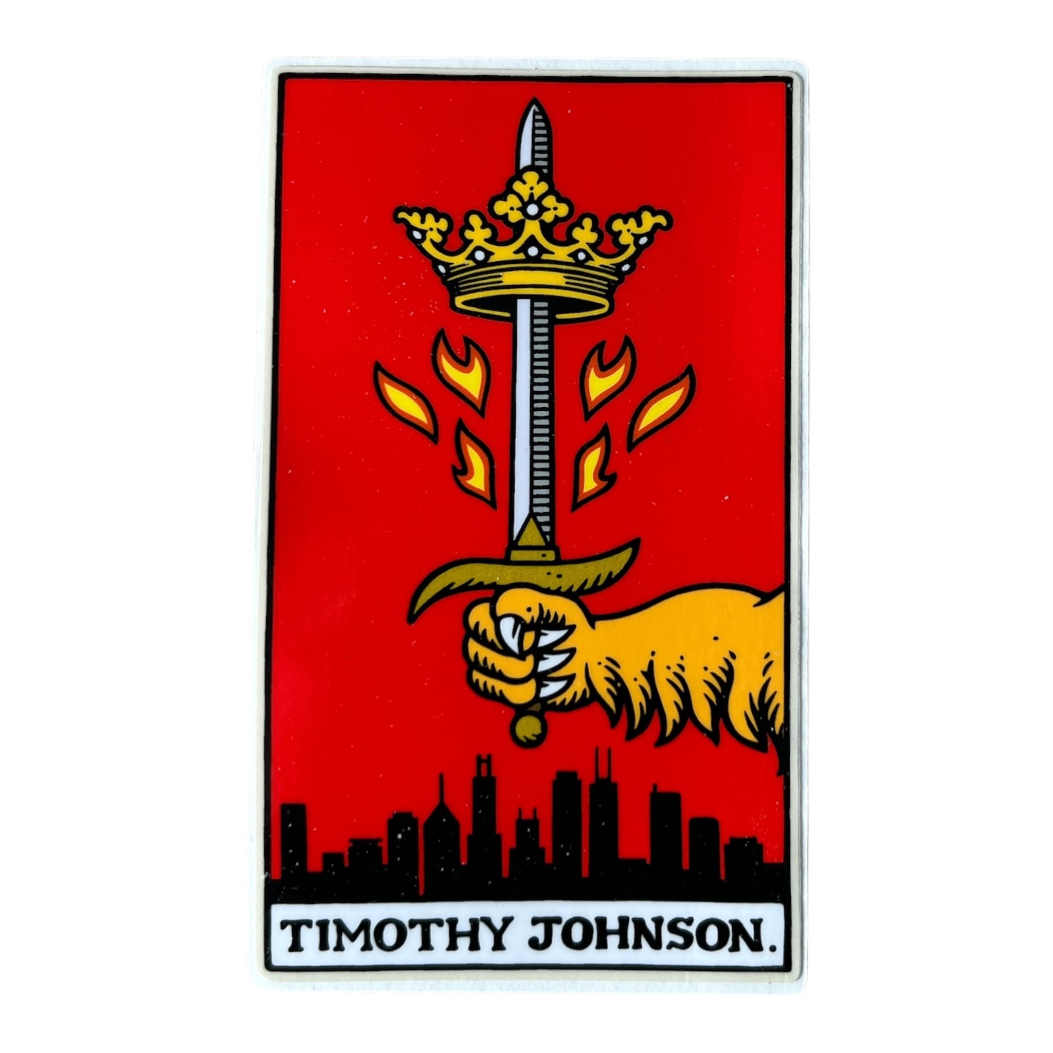 Strangelove Skateboards Tarot Timothy Johnson Sticker