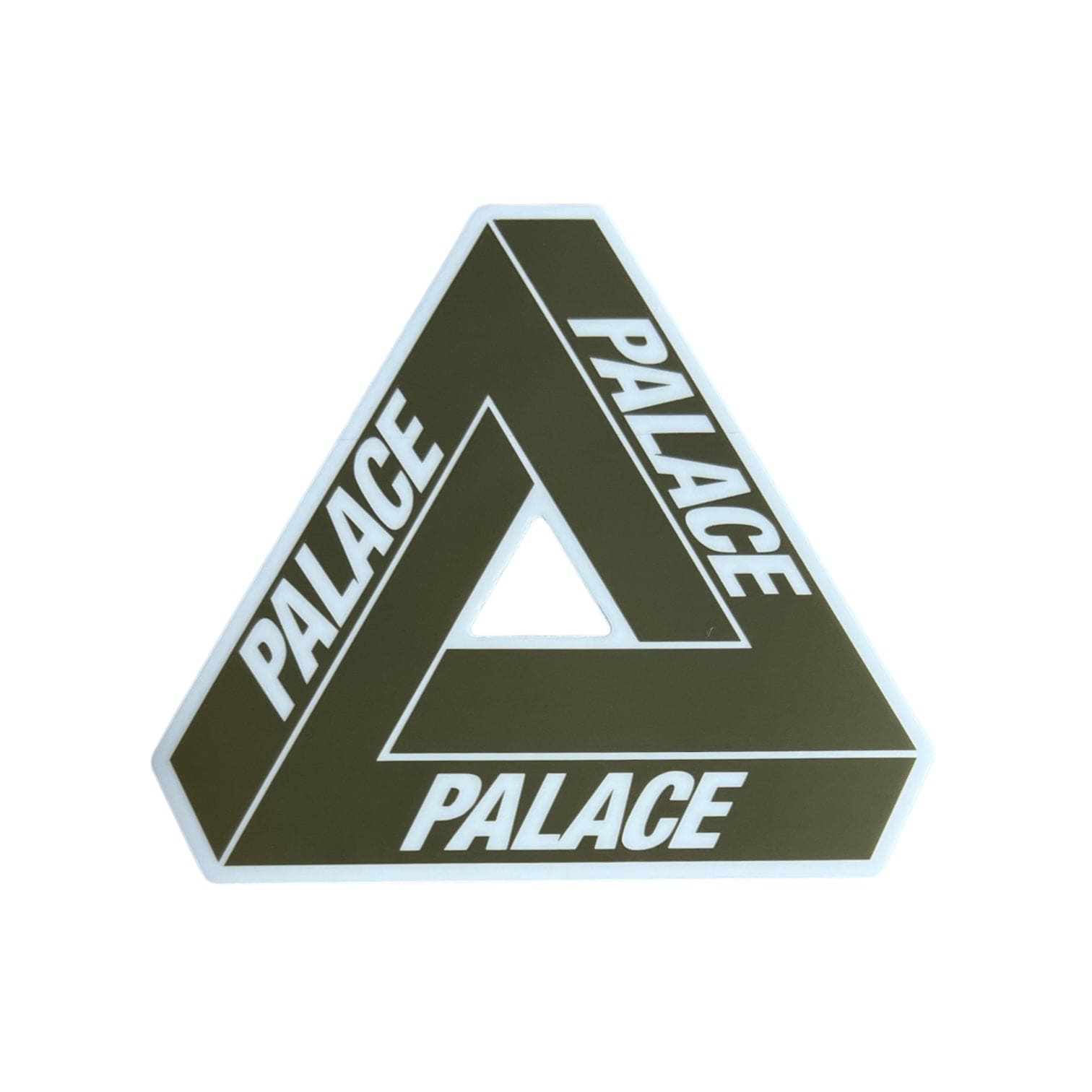 Palace Skateboards Copper Tri-Ferg Sticker from the sticker pack released in the Autumn of 2024. The sticker measures 4"x3.5".