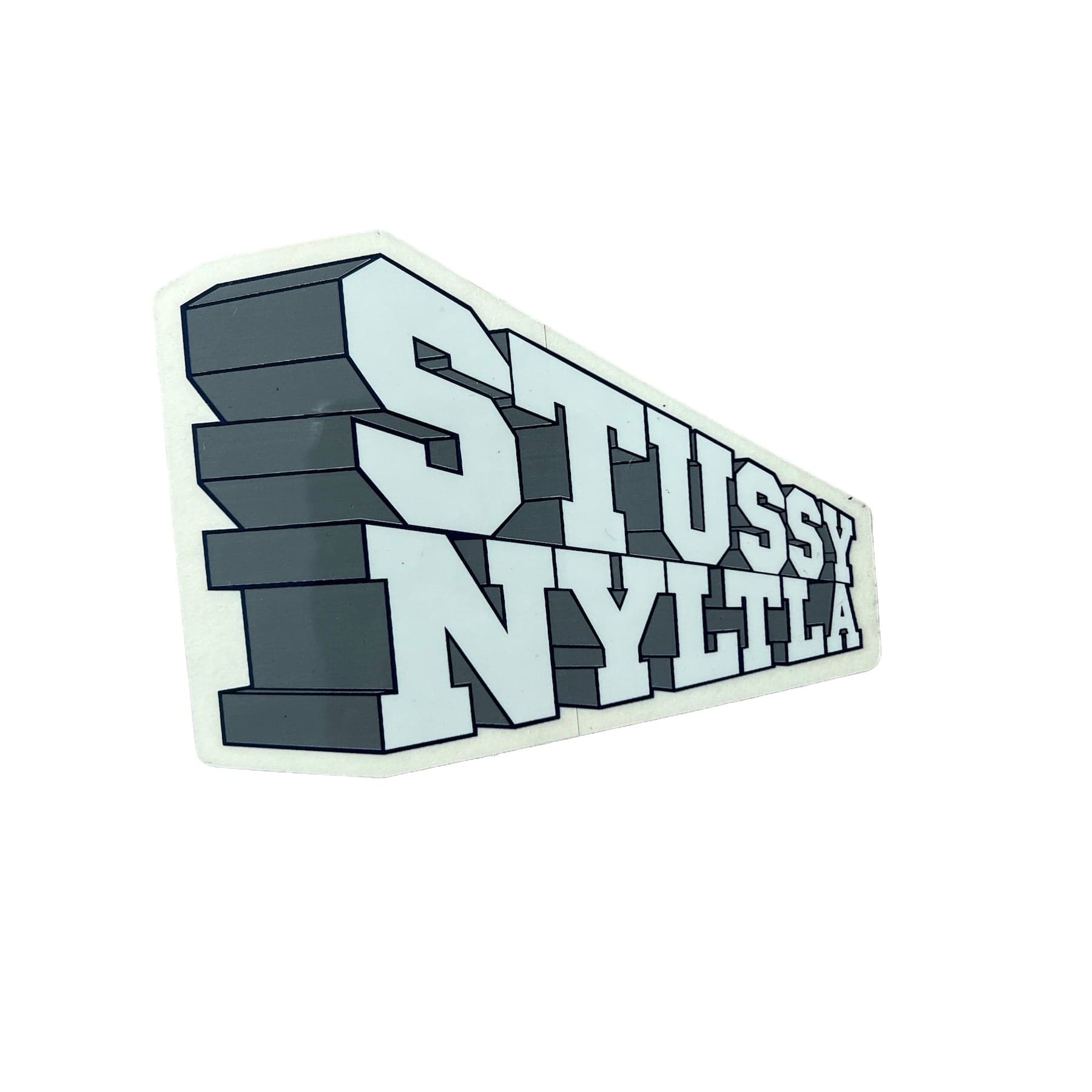Stussy NYLTLA Block Vintage Sticker Grey