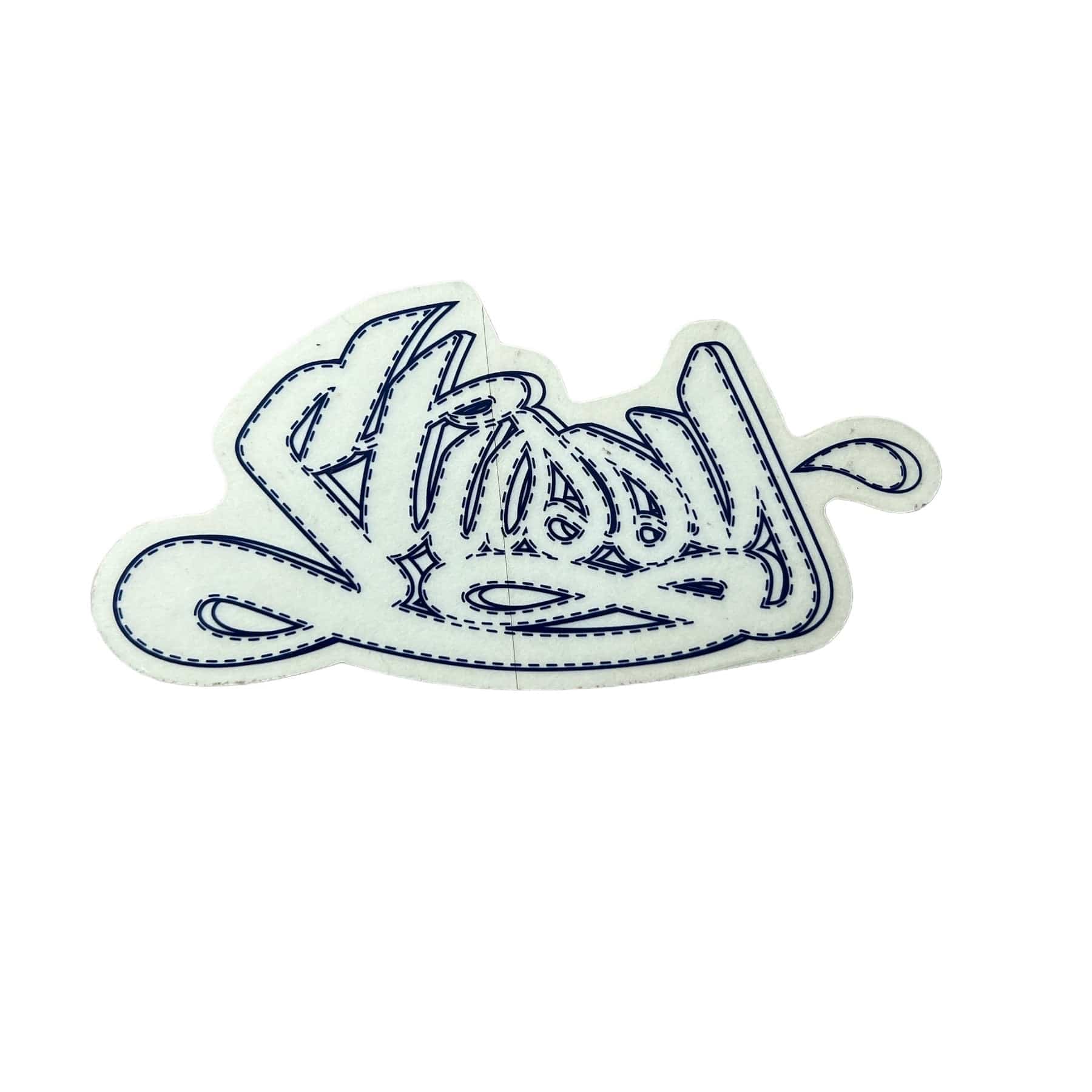 Stussy Stitched Sticker Blue