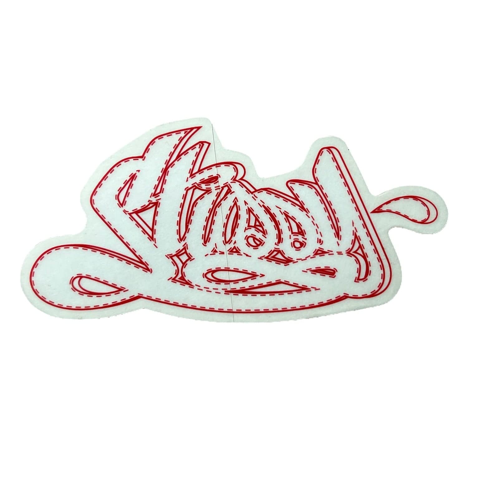 Stussy Stitched Sticker Red