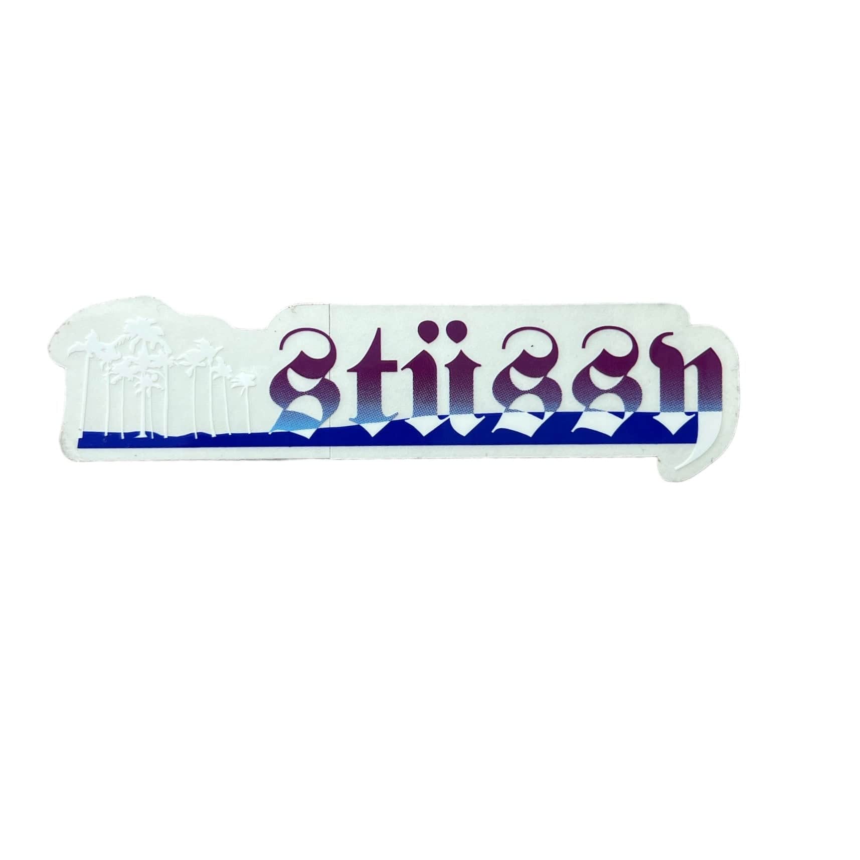 Stussy Tropical Palms Sticker Purple