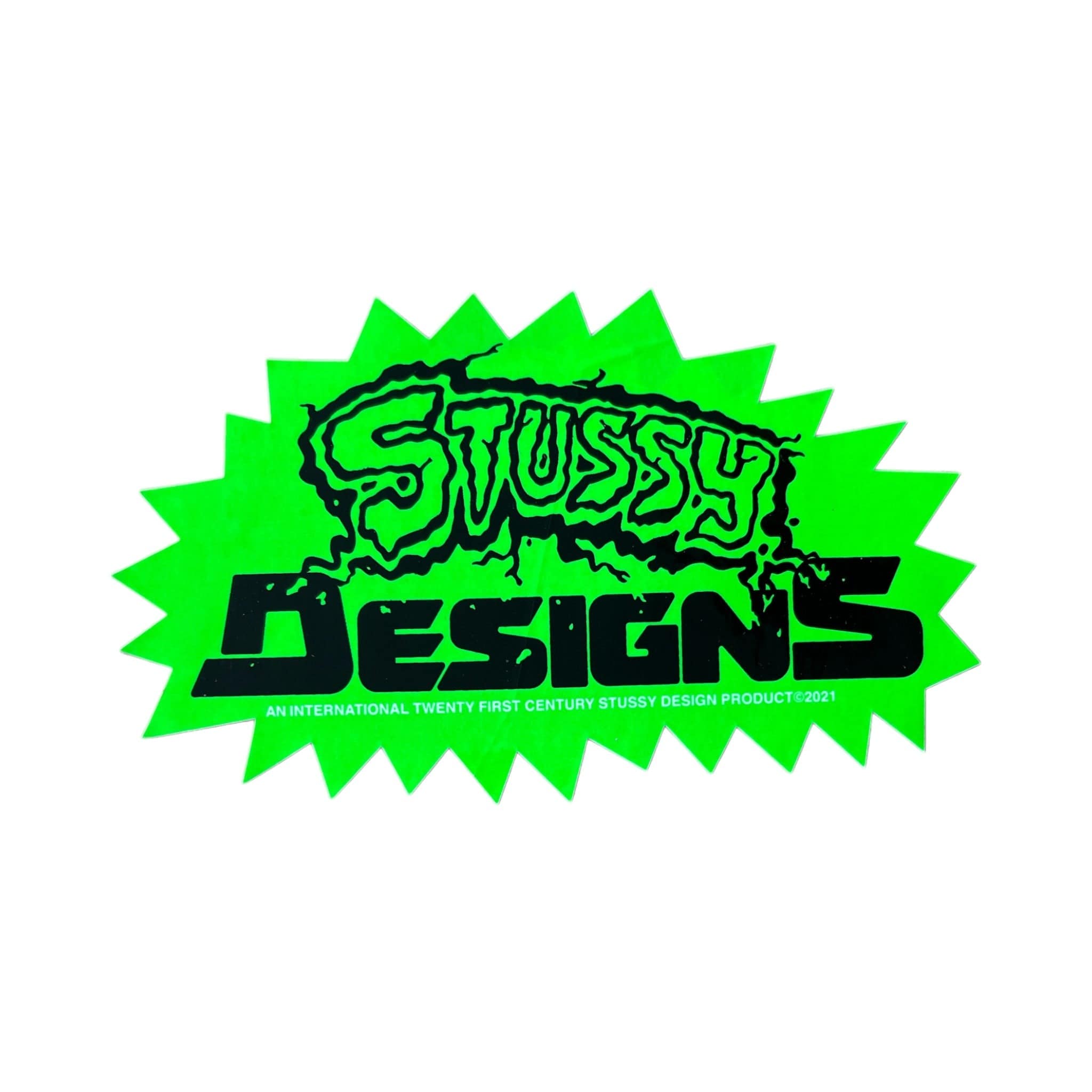 Stussy Designs 21st Century Sticker Green