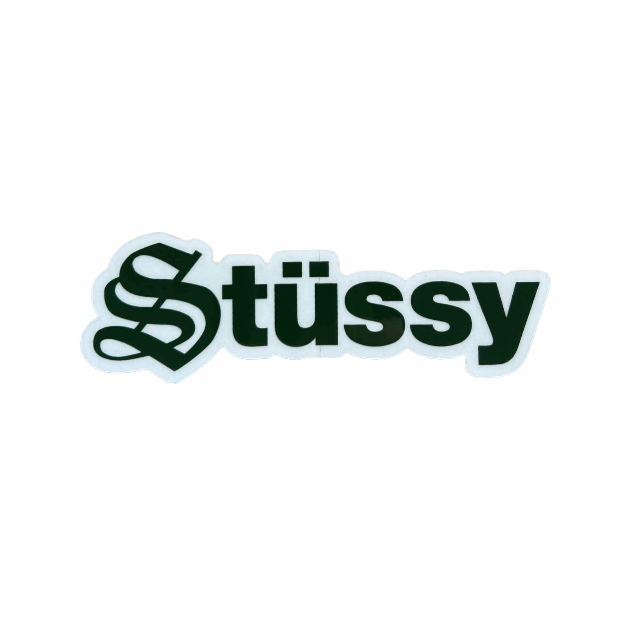 Stussy Olde English Green Sticker