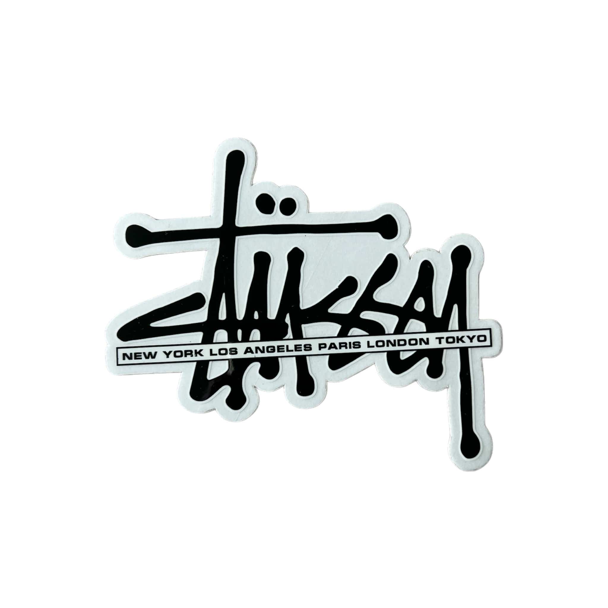 Stussy International Script Sticker Black