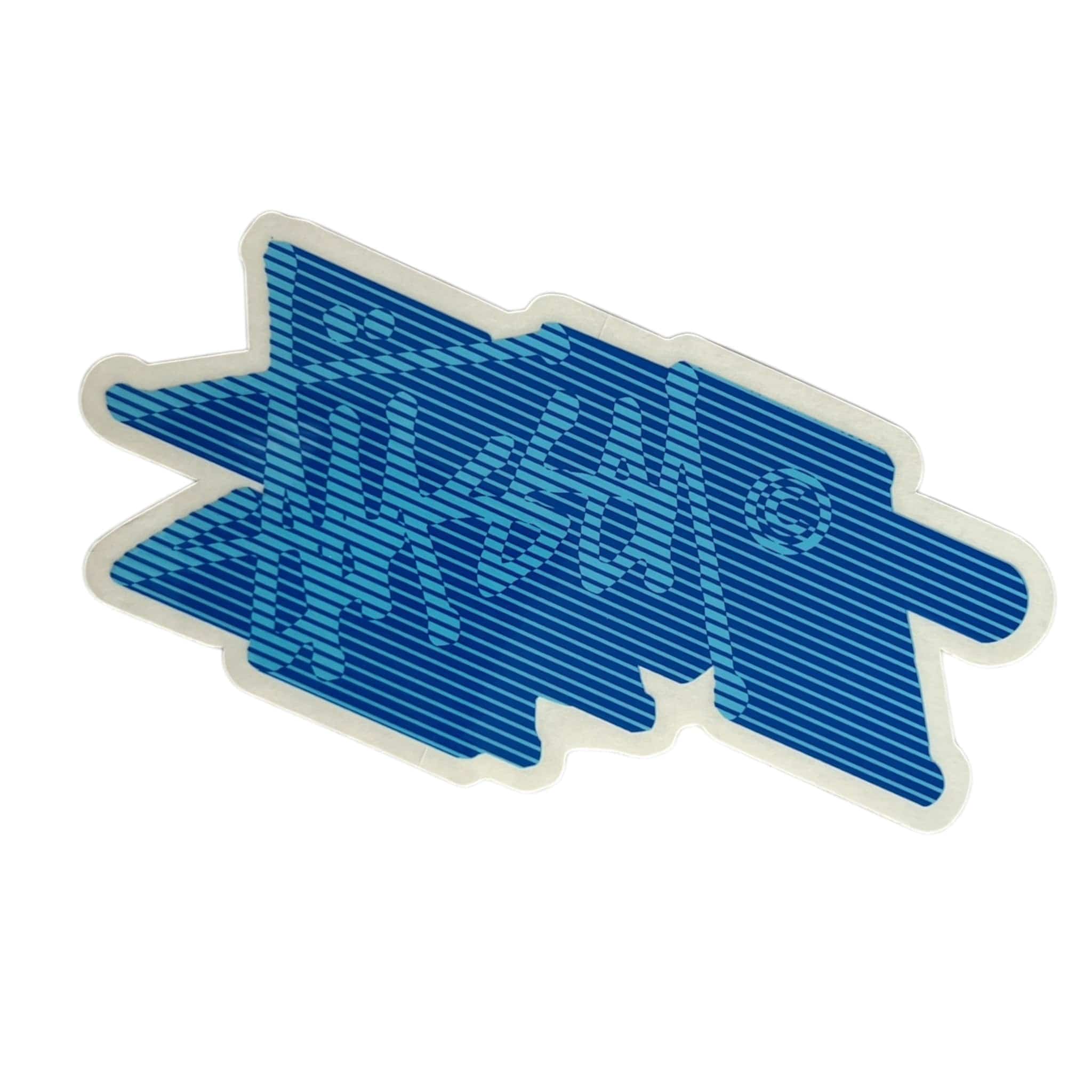 stussy expando sticker in blue