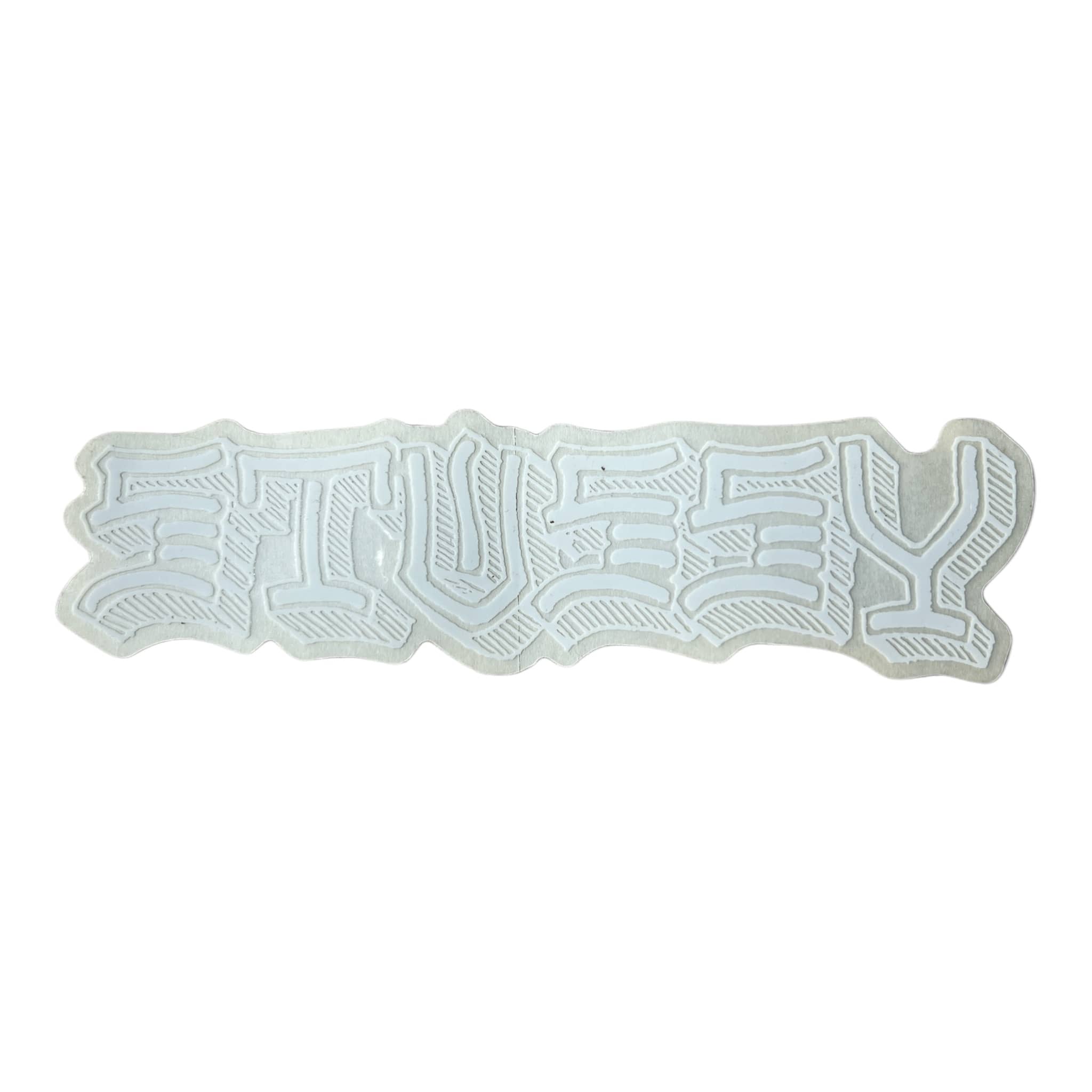 Stussy Grafitti Font White Sticker