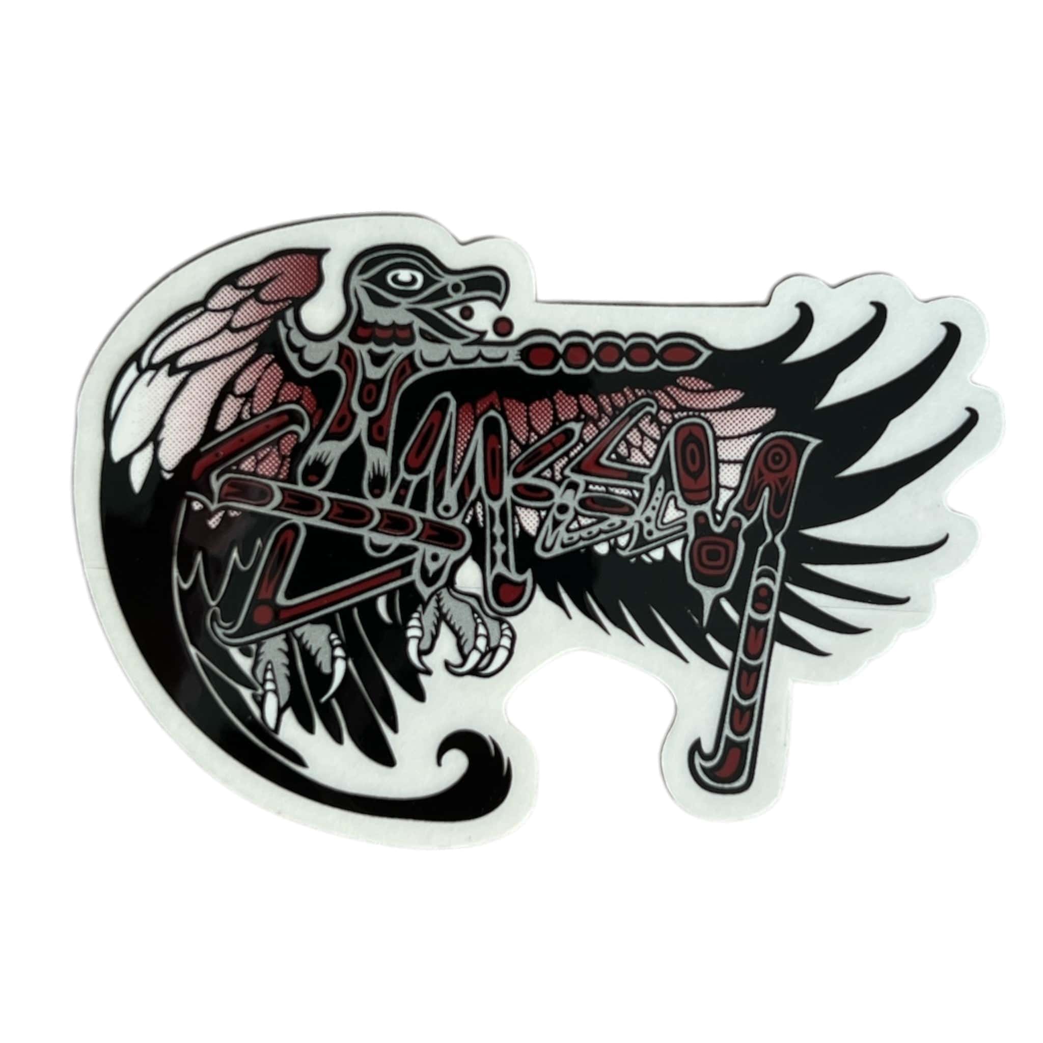Stussy Great Eagle Sticker Maroon