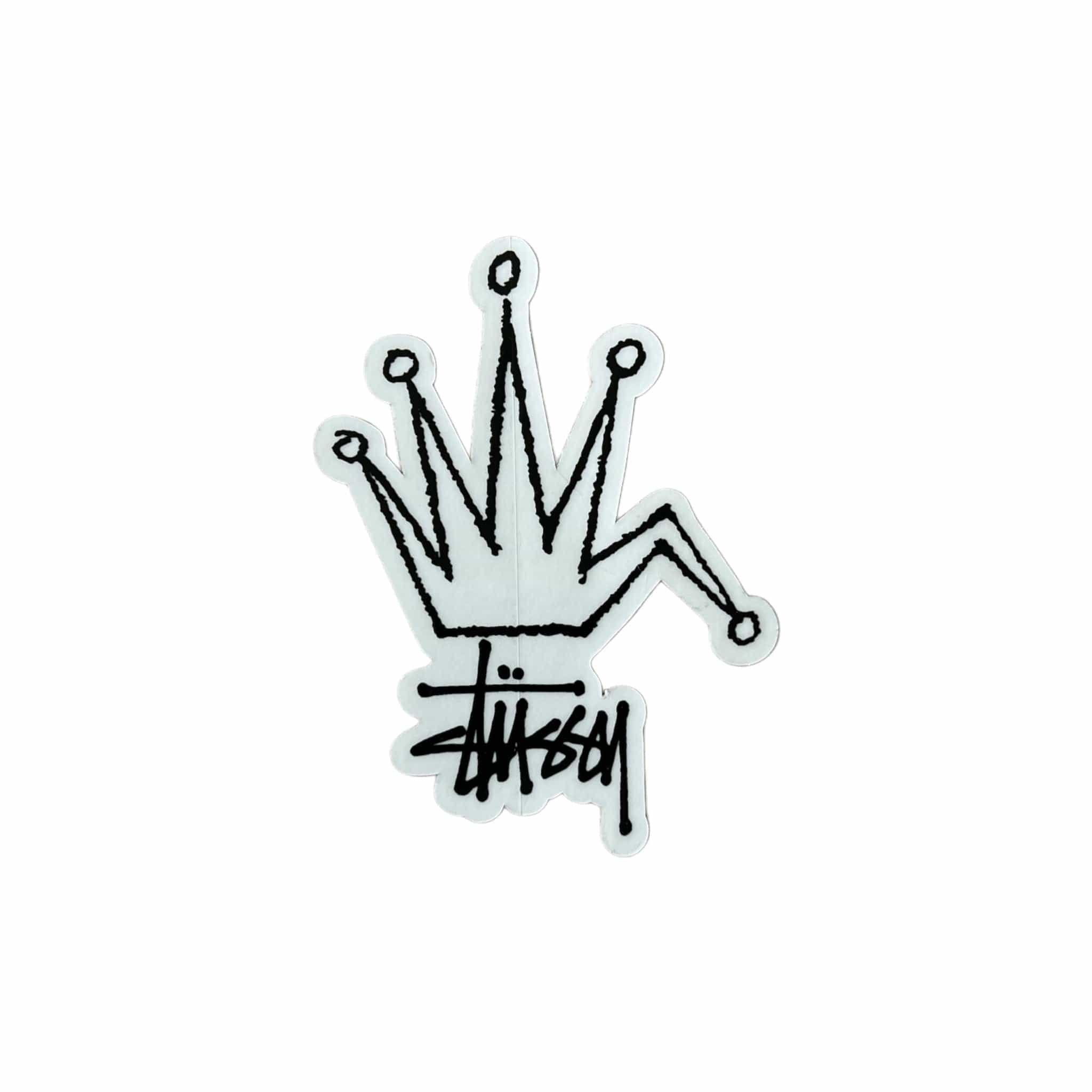 Stussy Regal Crown Mini Sticker Black Outline