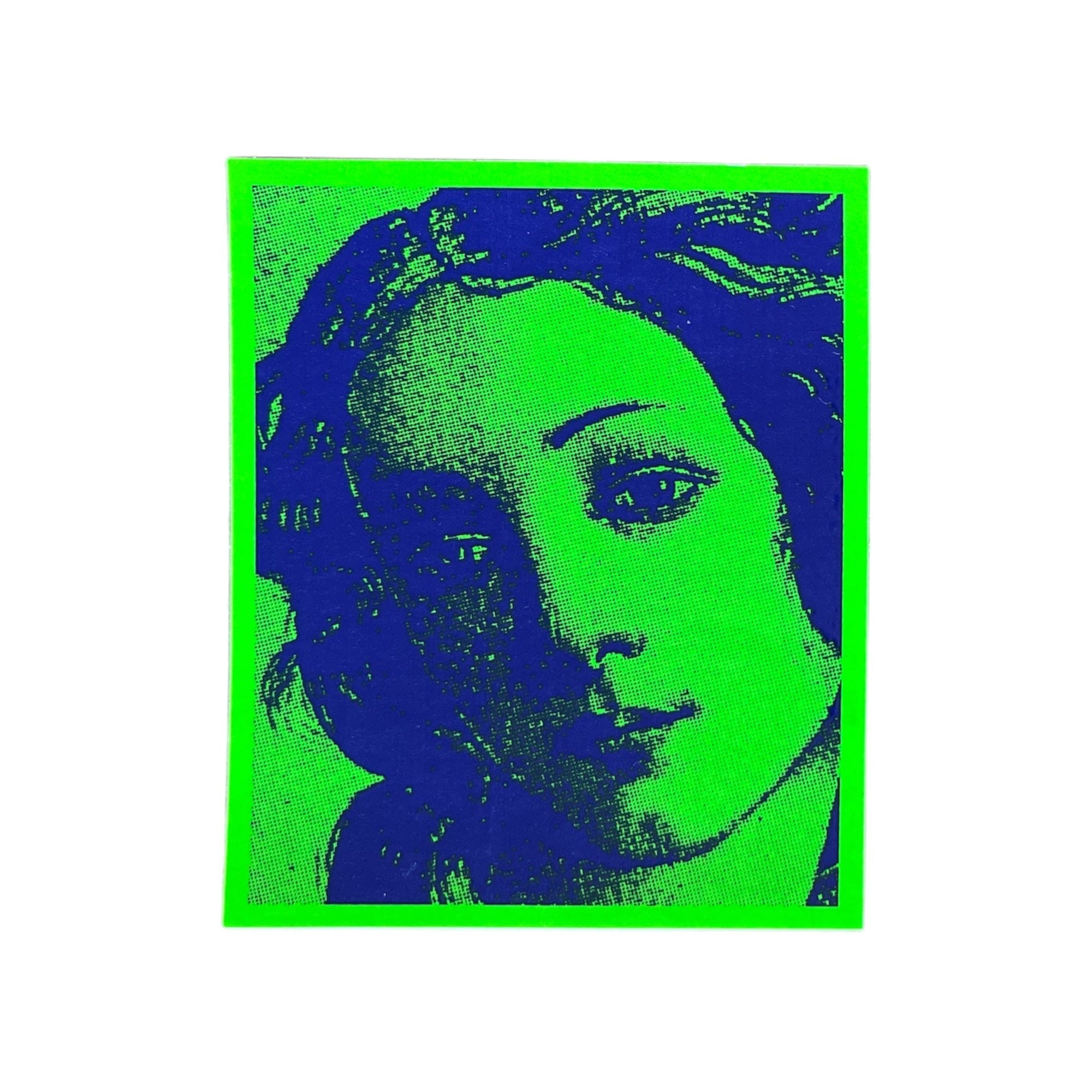 Stussy Venus Portrait Sticker Green