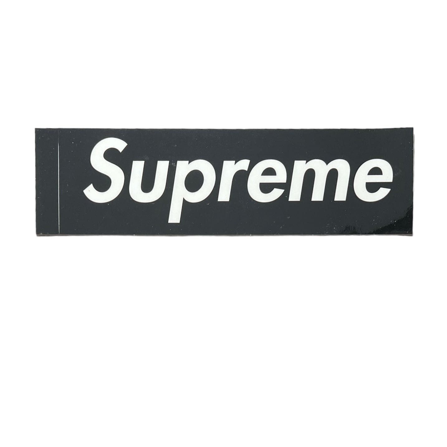 Supreme Clear Vinyl Box Logo Sticker Black