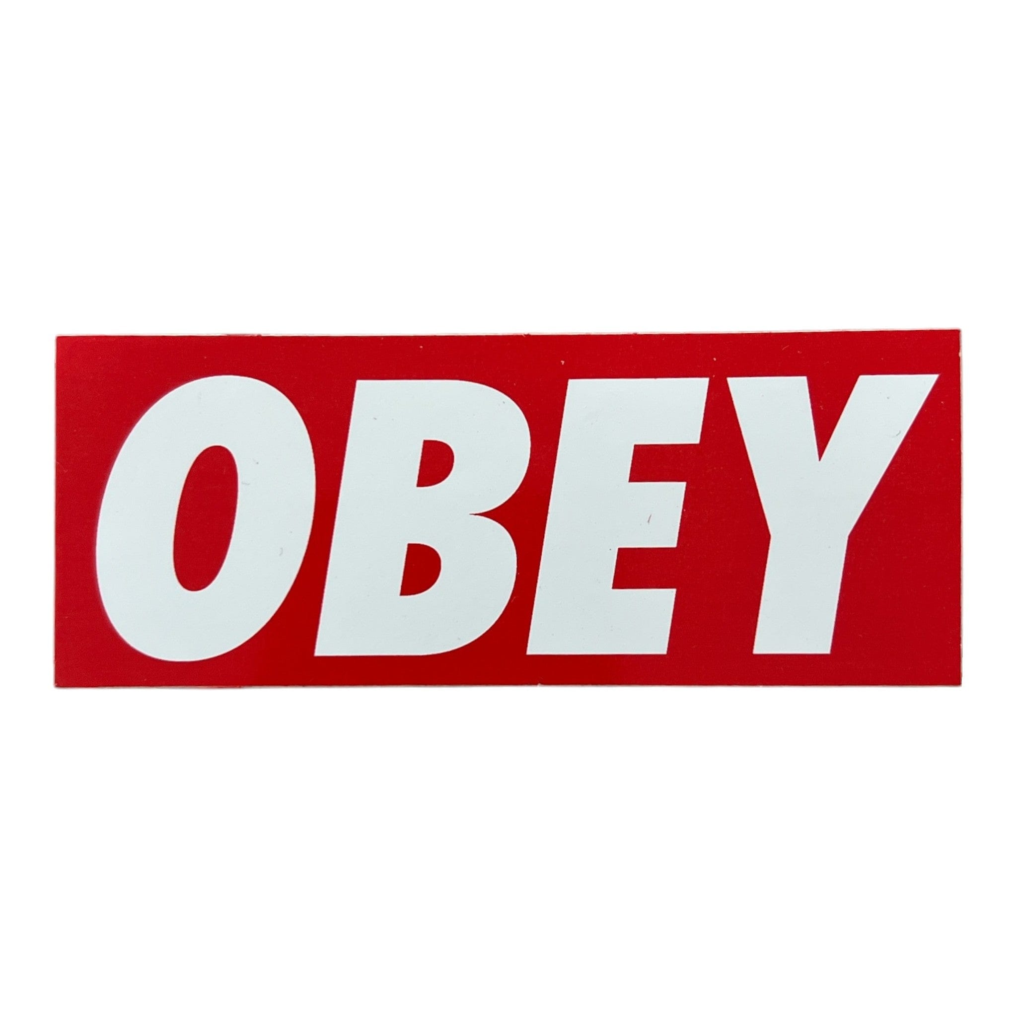 Obey Bold Logo Sticker Red