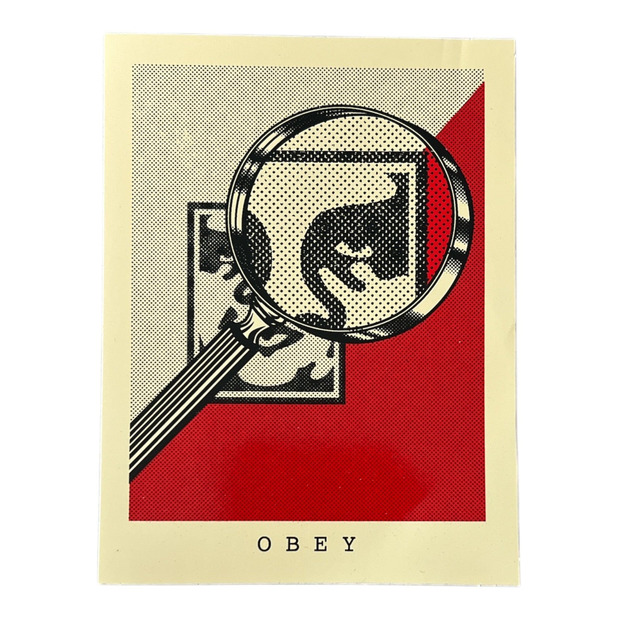 Obey Magnifier Sticker