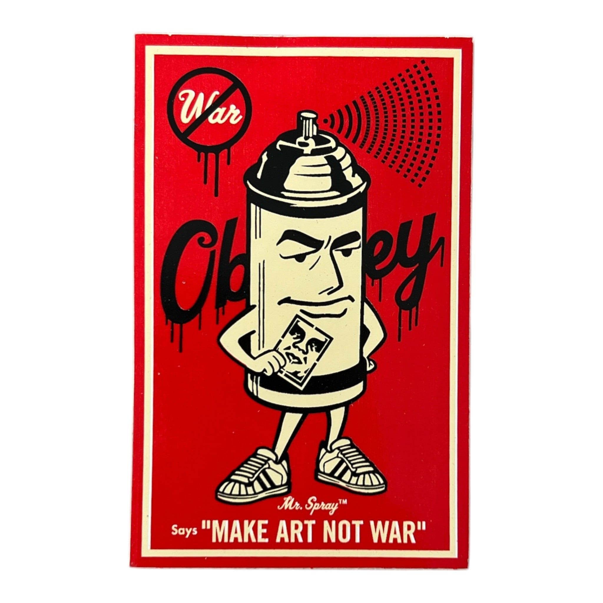 Obey Mr. Spray Sticker