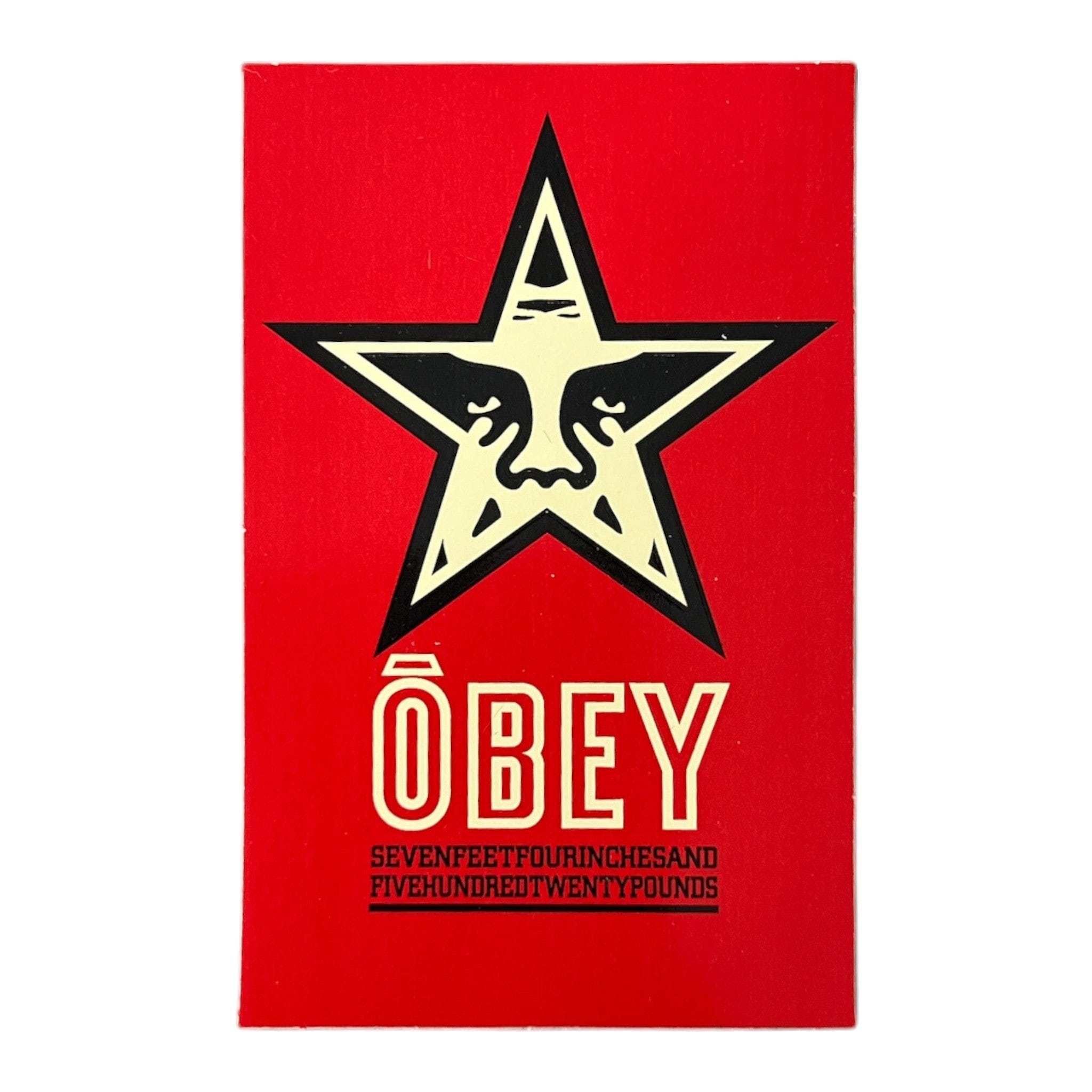 Obey Seven Feet Four Inches Sticker