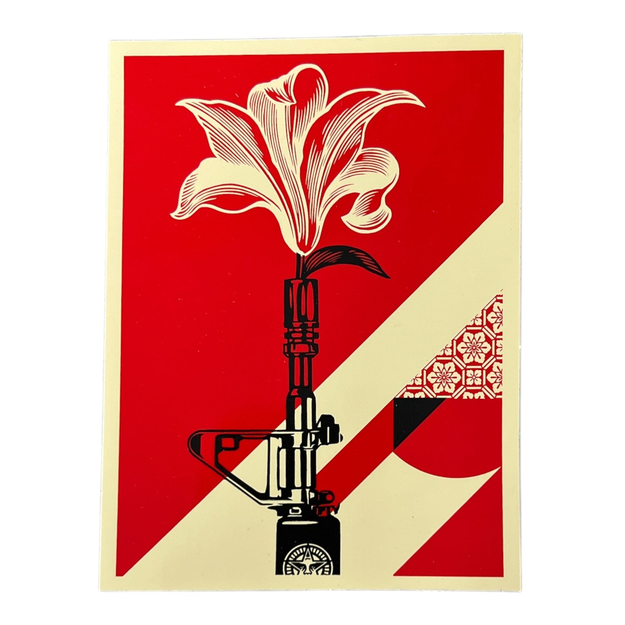Obey Shooting Flowers Sticker