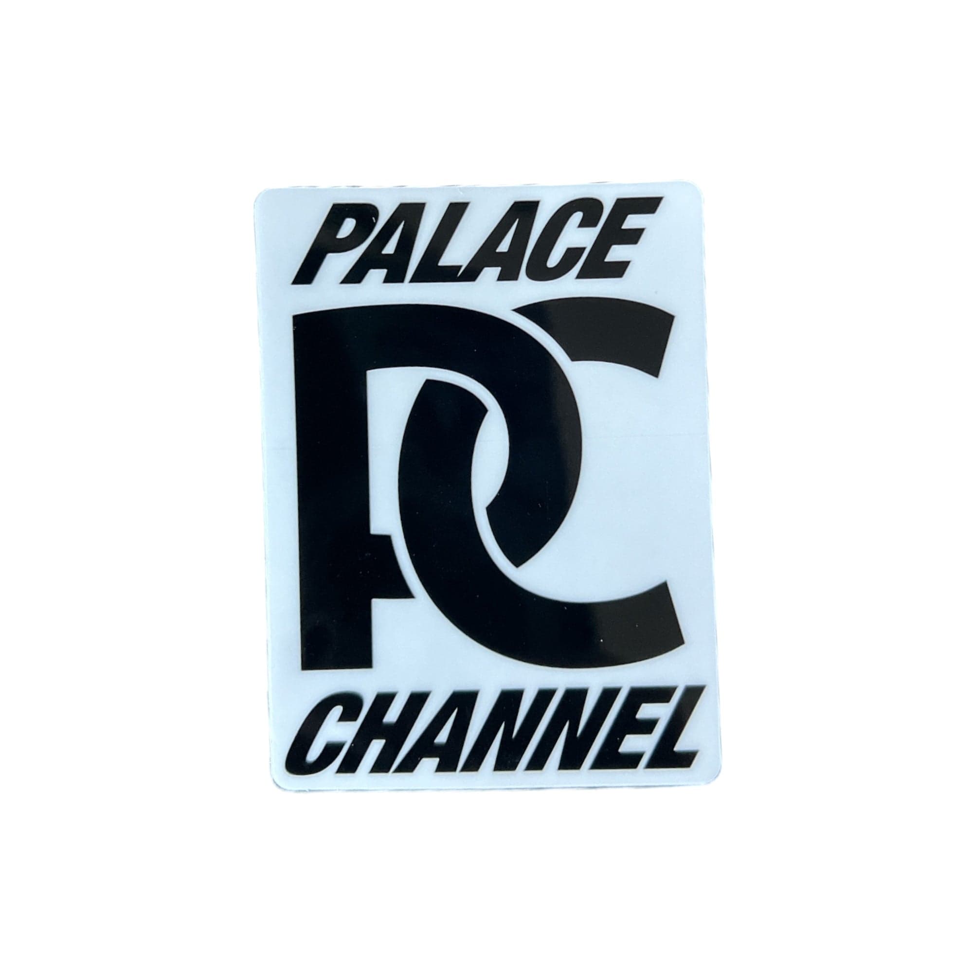 Palace Skateboards Sponsor Channel Sticker from the sticker pack released in the Winter of 2024. The sticker measures 2.5"x3.25".