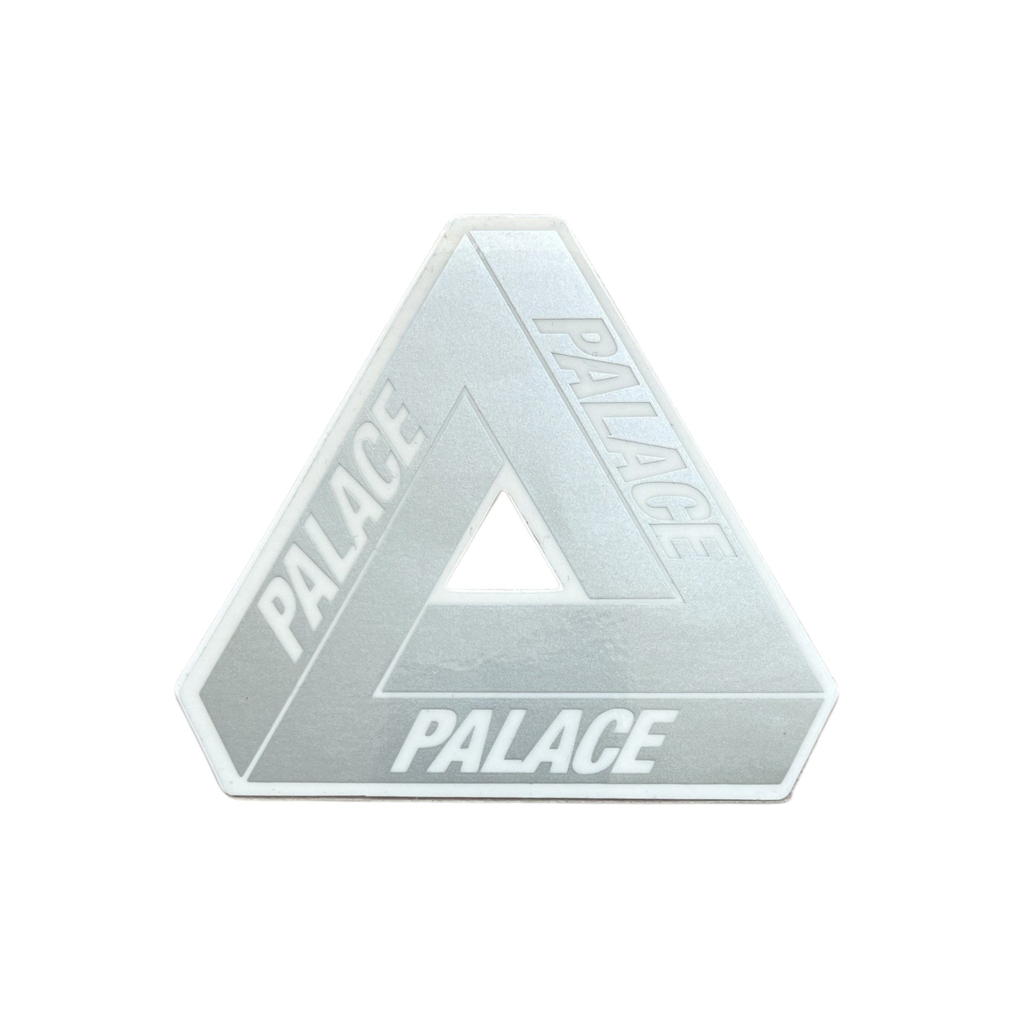 Palace Skateboards Metallic Silver Tri-Ferg Sticker Summer 2020