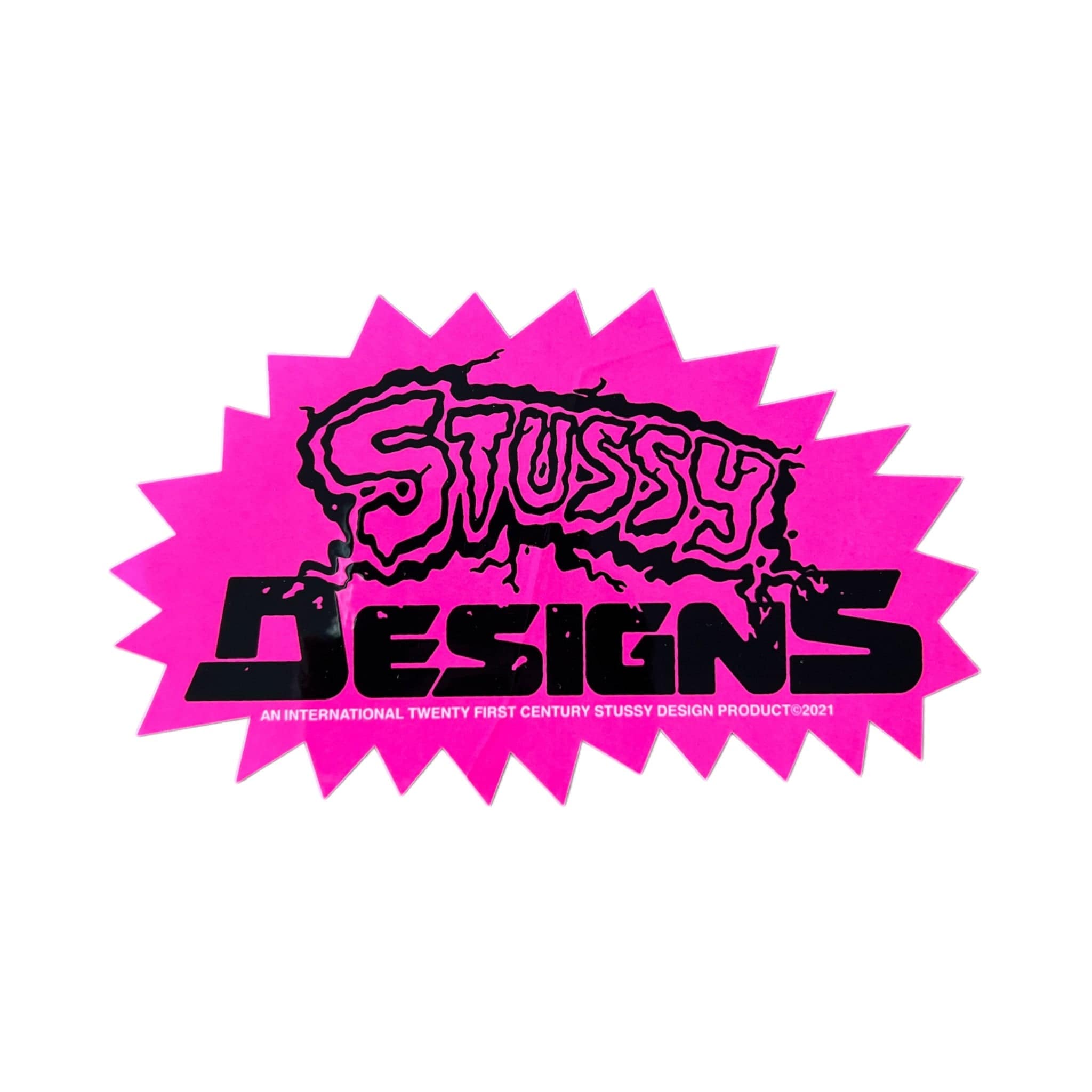 Stussy Designs 21st Century Sticker Pink