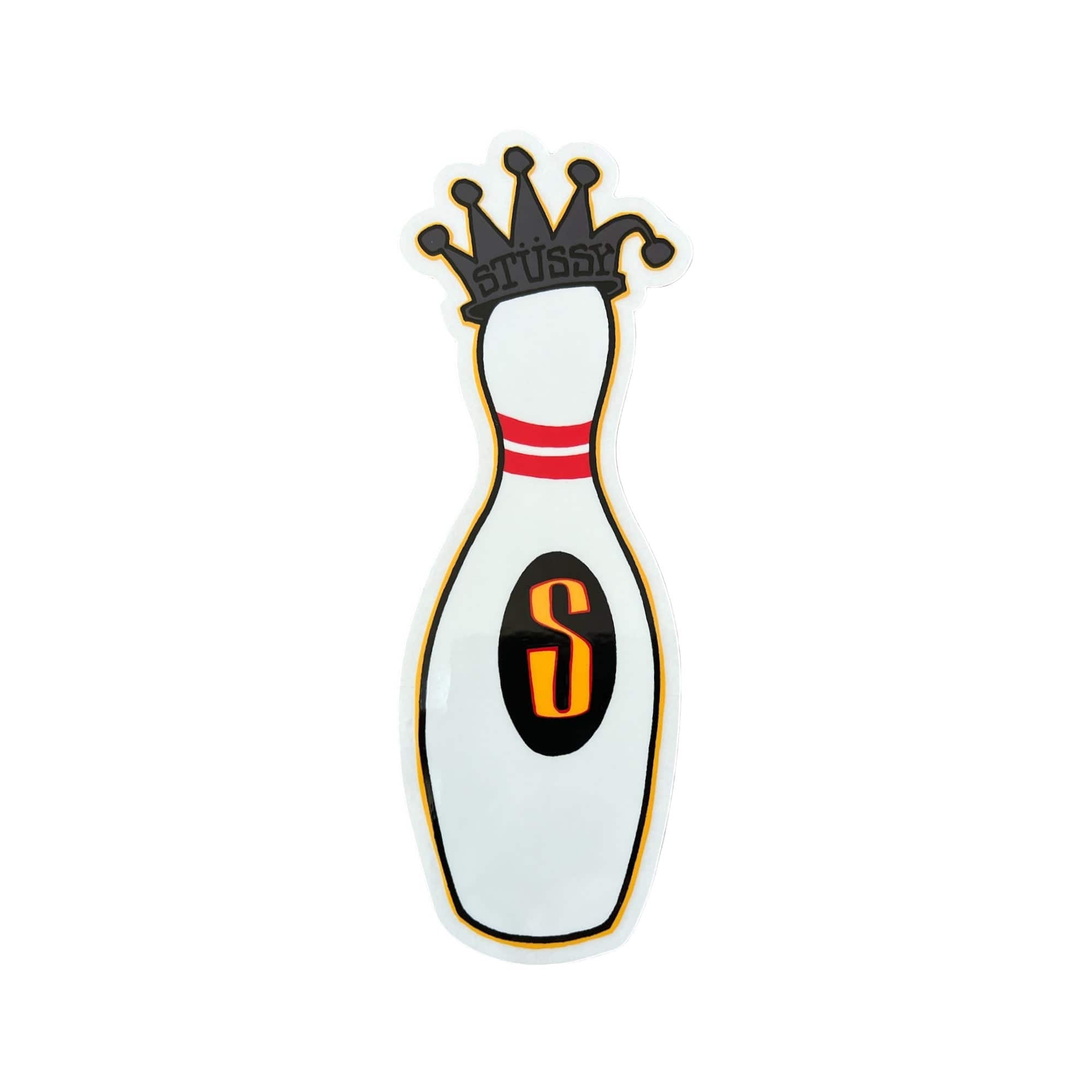 Stussy Kingpin Sticker Silver