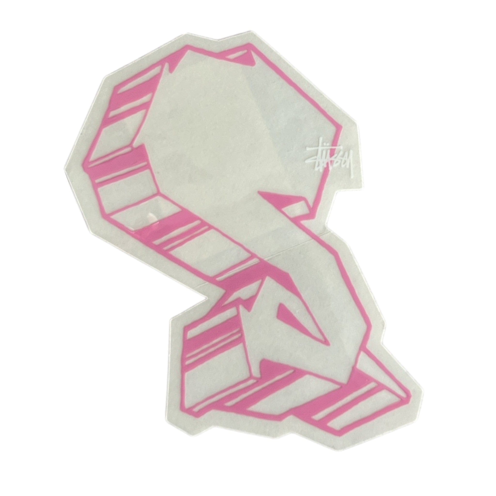 Stussy Carved S Sticker Pink
