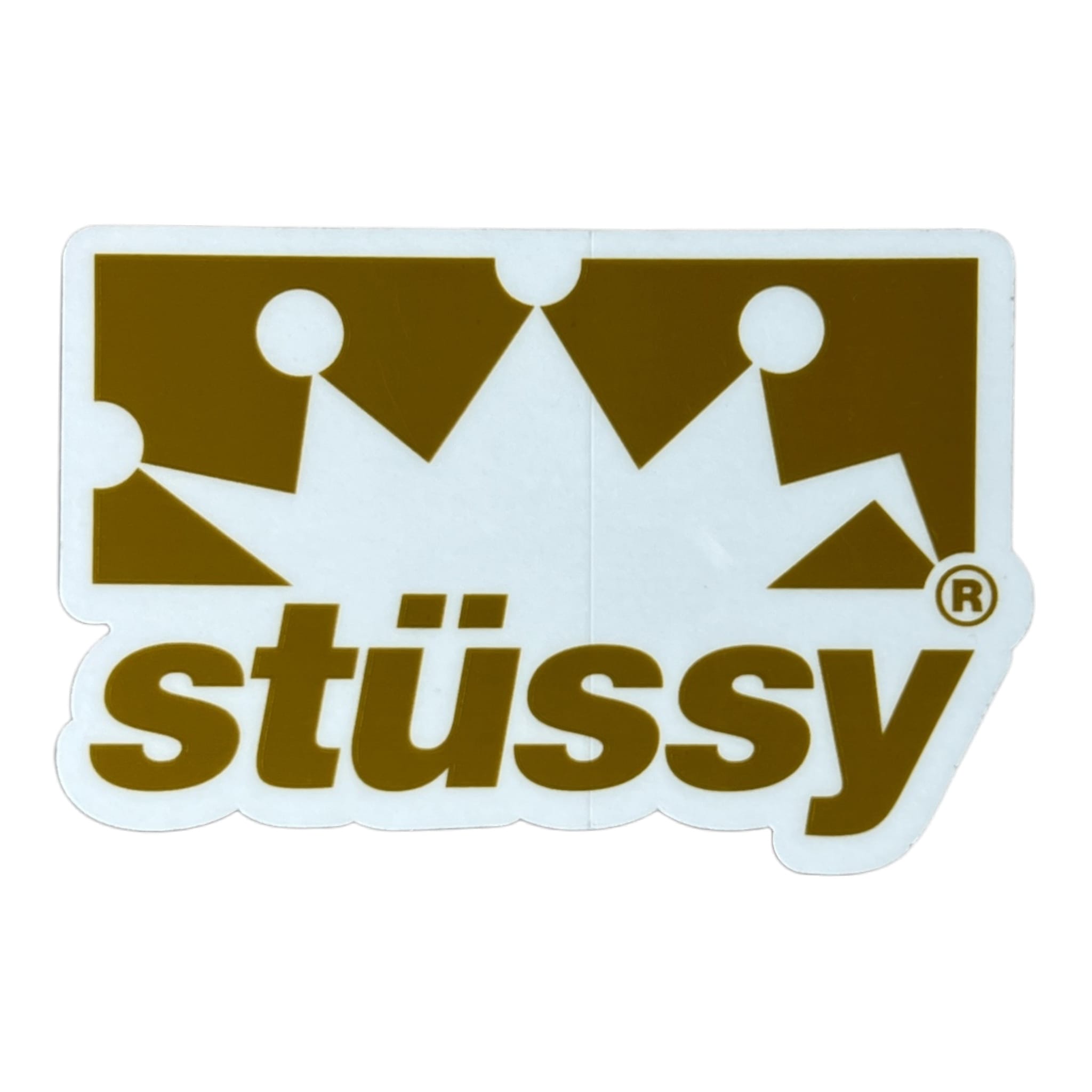 Stussy Crown Silhouette Gold Sticker