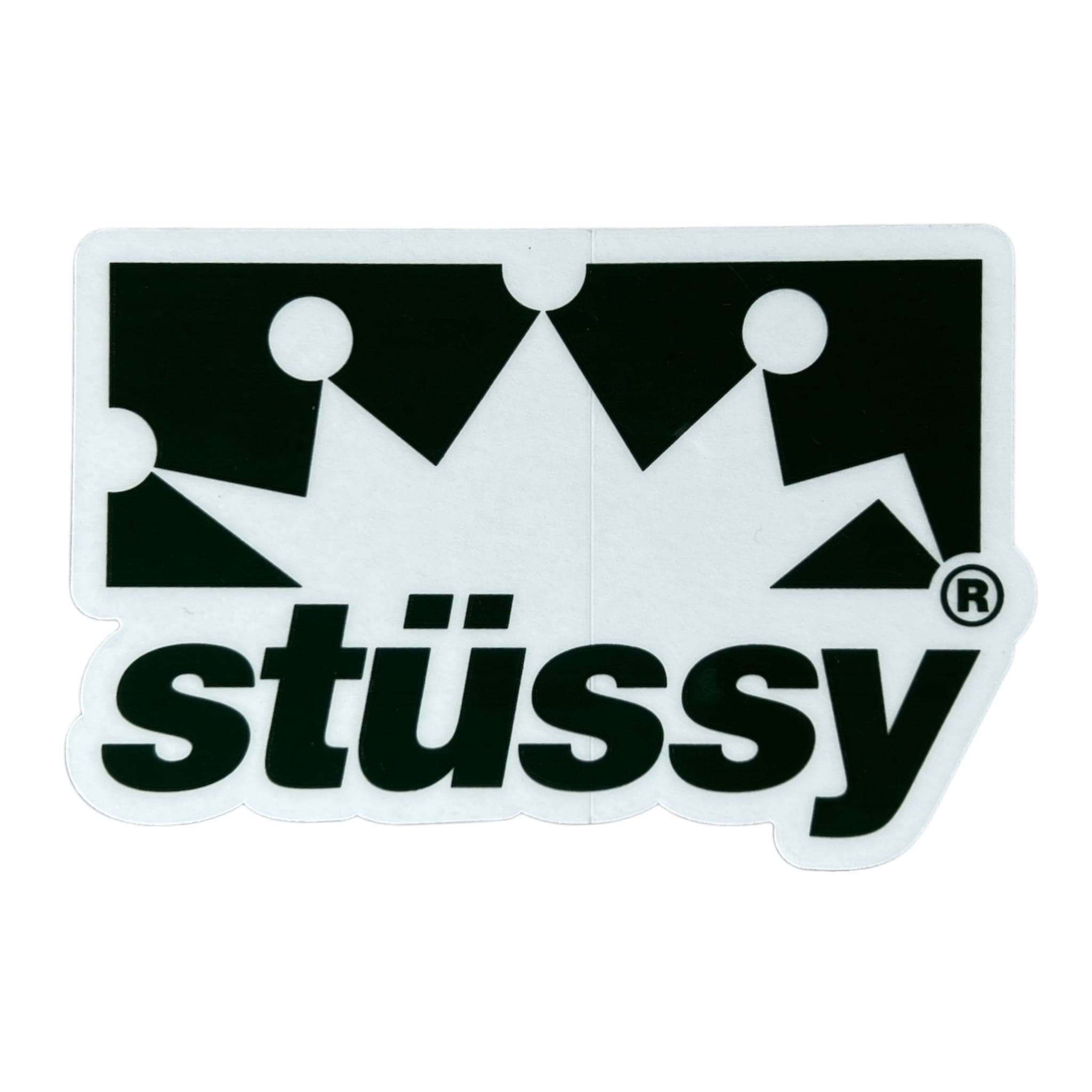 Stussy Crown Silhouette Green Sticker