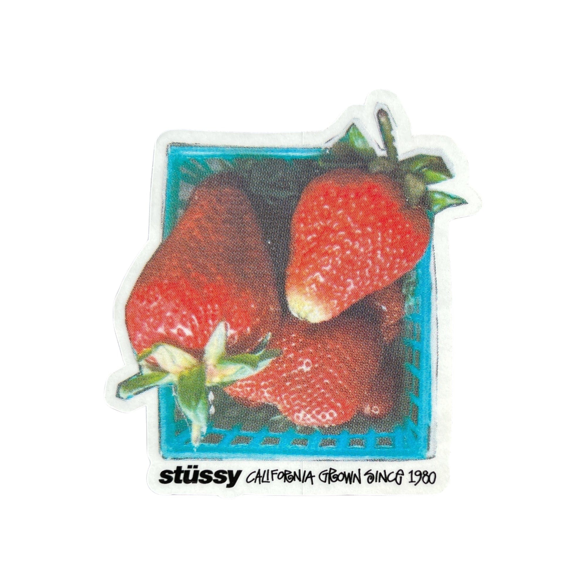 Stussy Strawberry Cali Grown Black Sticker