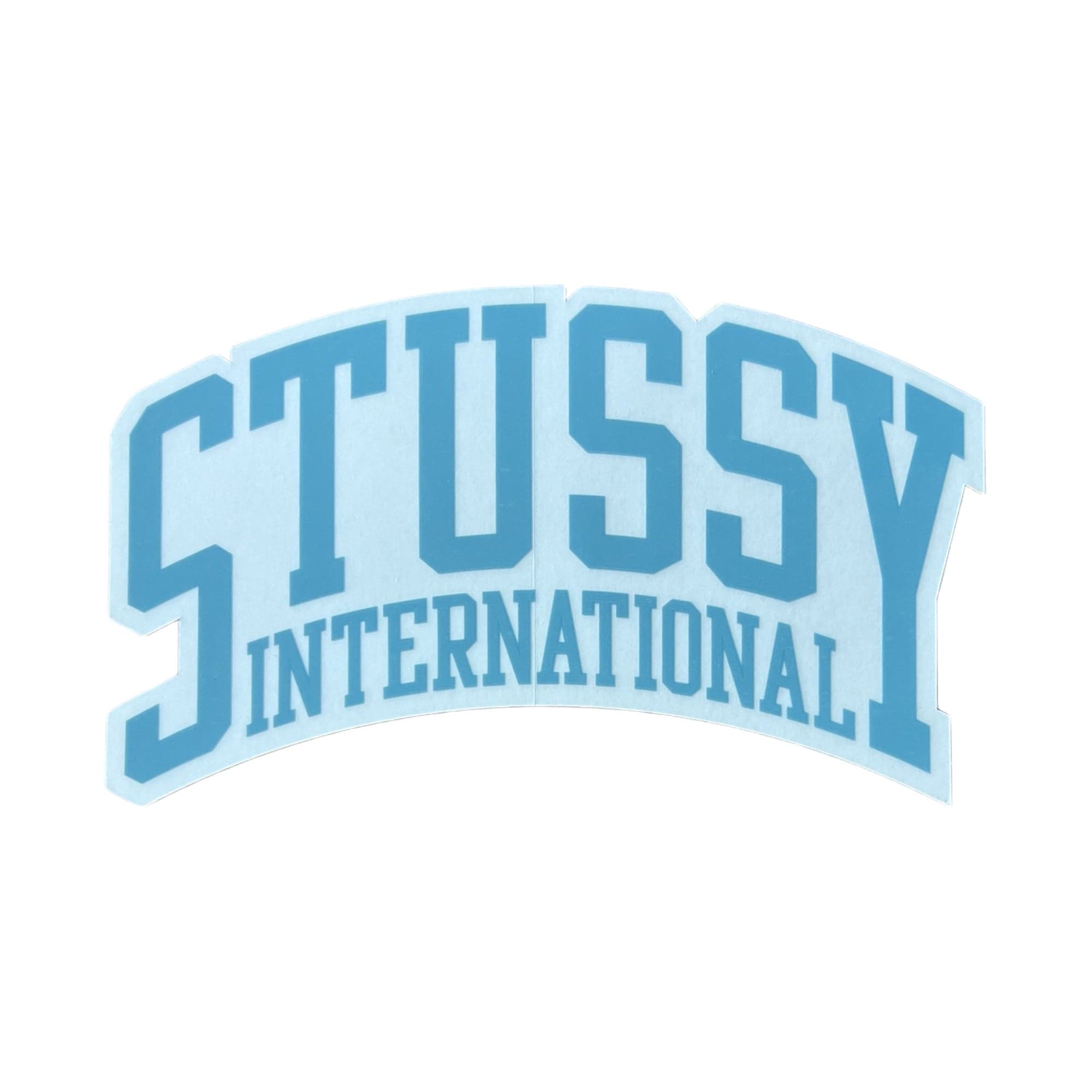 Stussy International Sticker Blue
