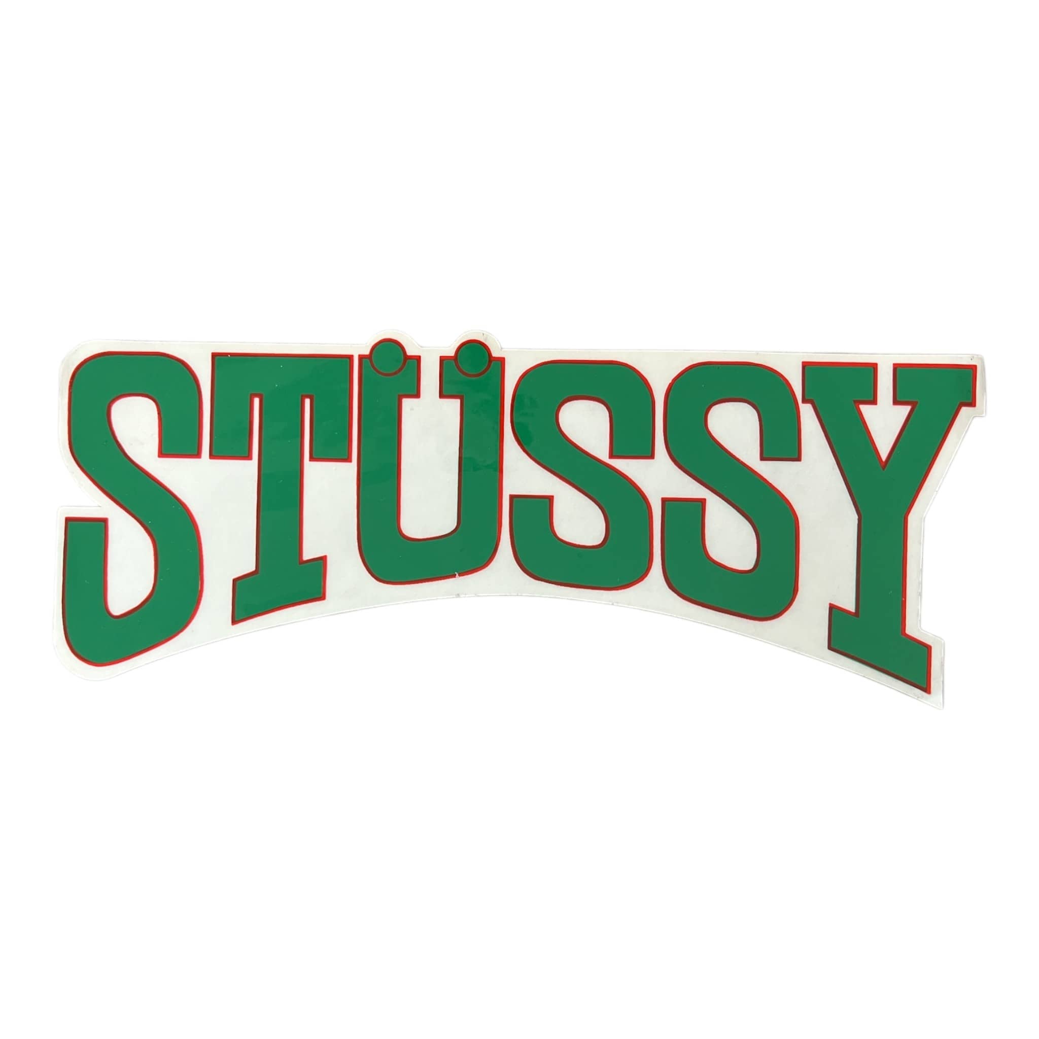 Stussy Large Classic Arch Green with Red Sticker