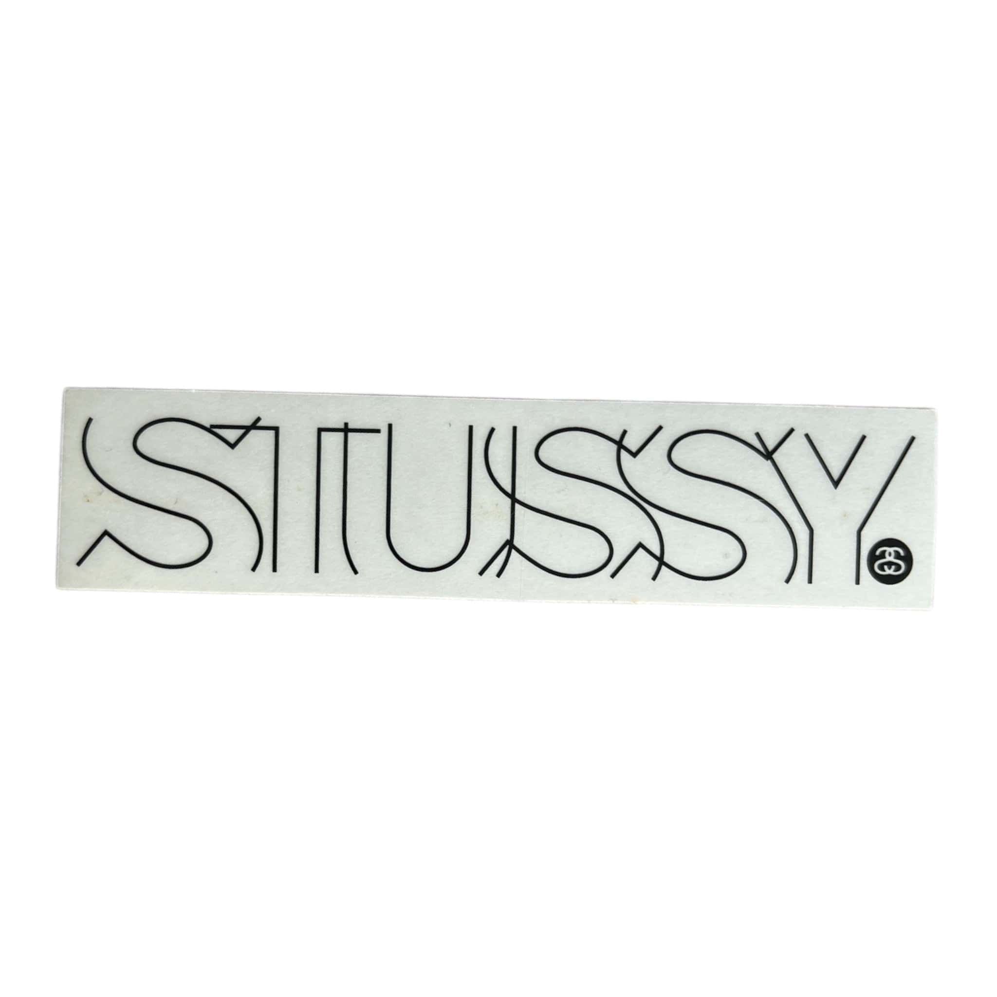 Stussy logo sticker on a white background