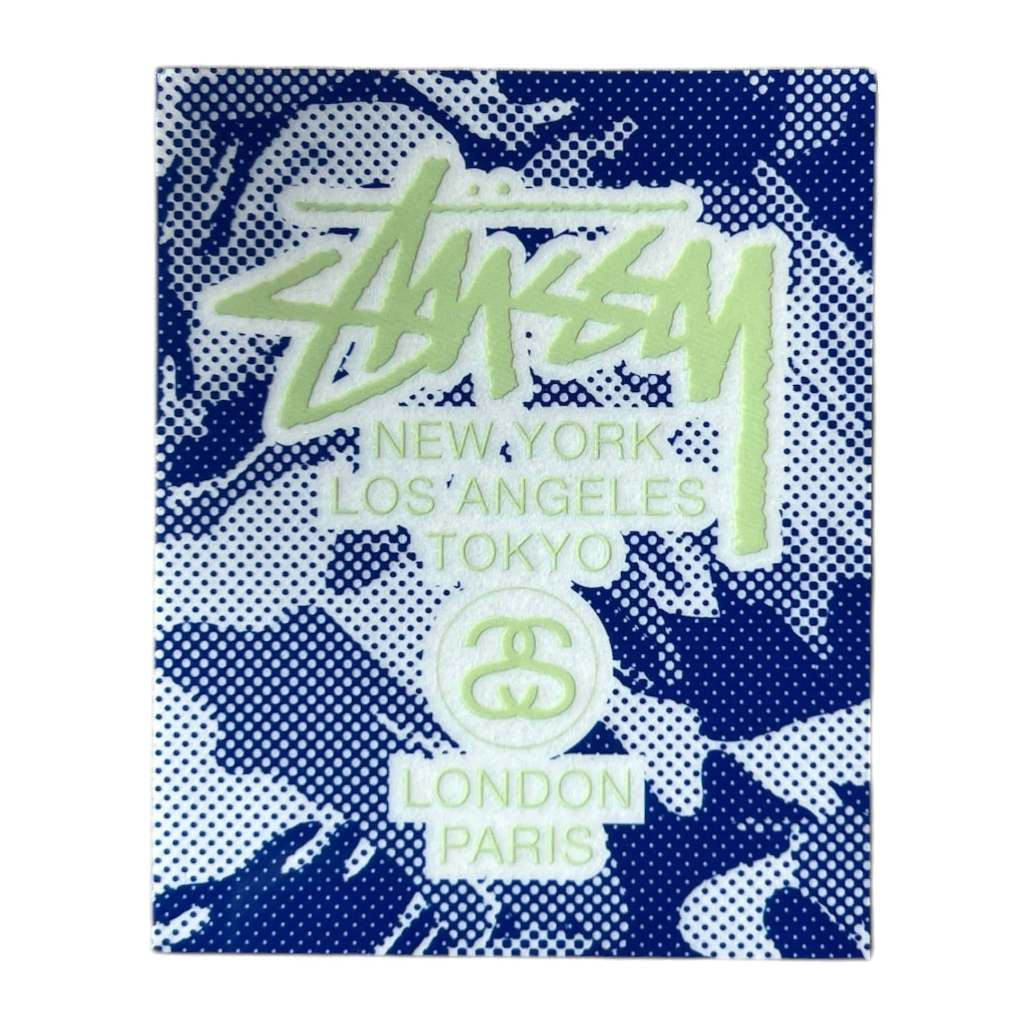 Stussy Major Cities Blue Halftone Sticker