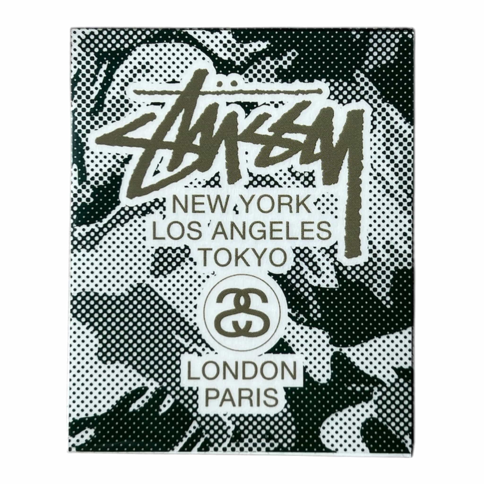 Stussy Major Cities Green Halftone Sticker