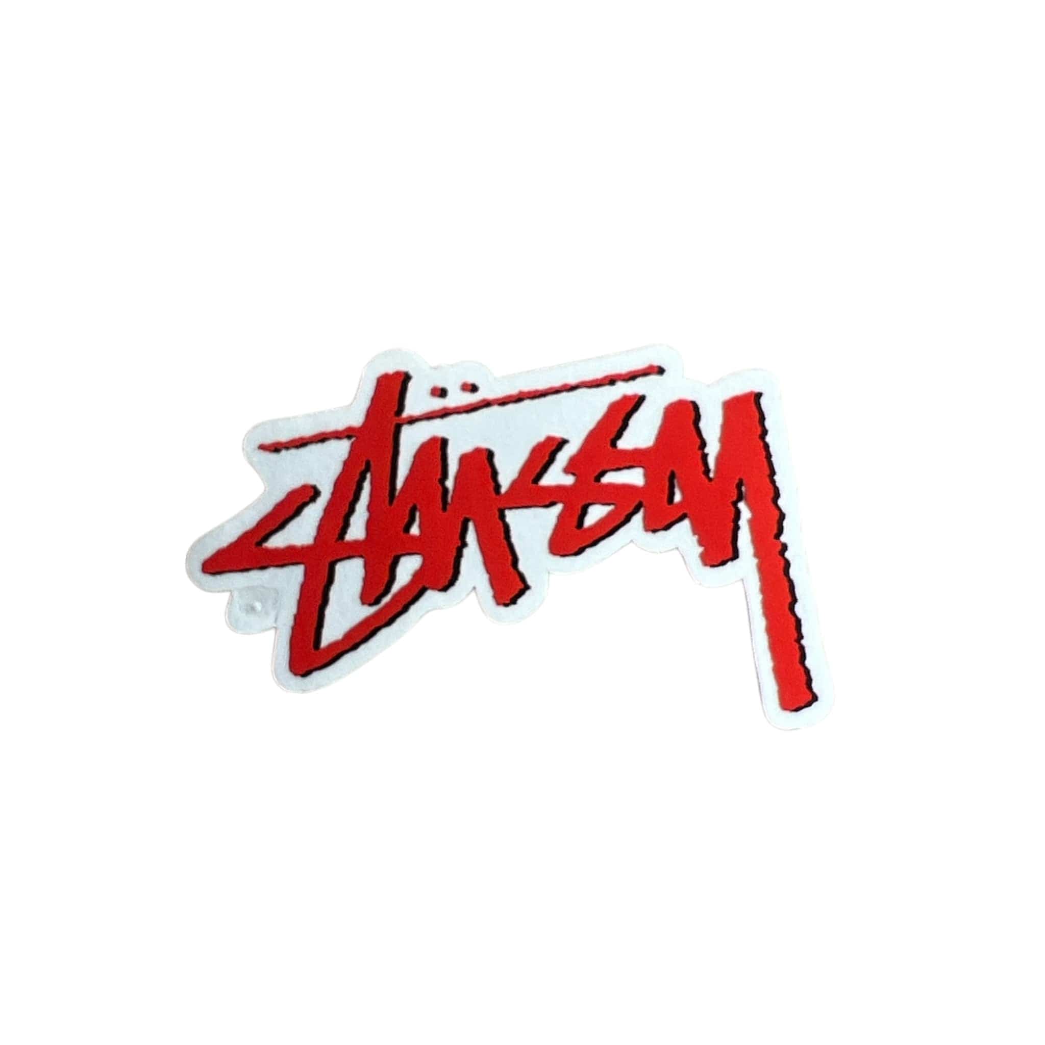 Stussy Mini Red Painted Script Sticker