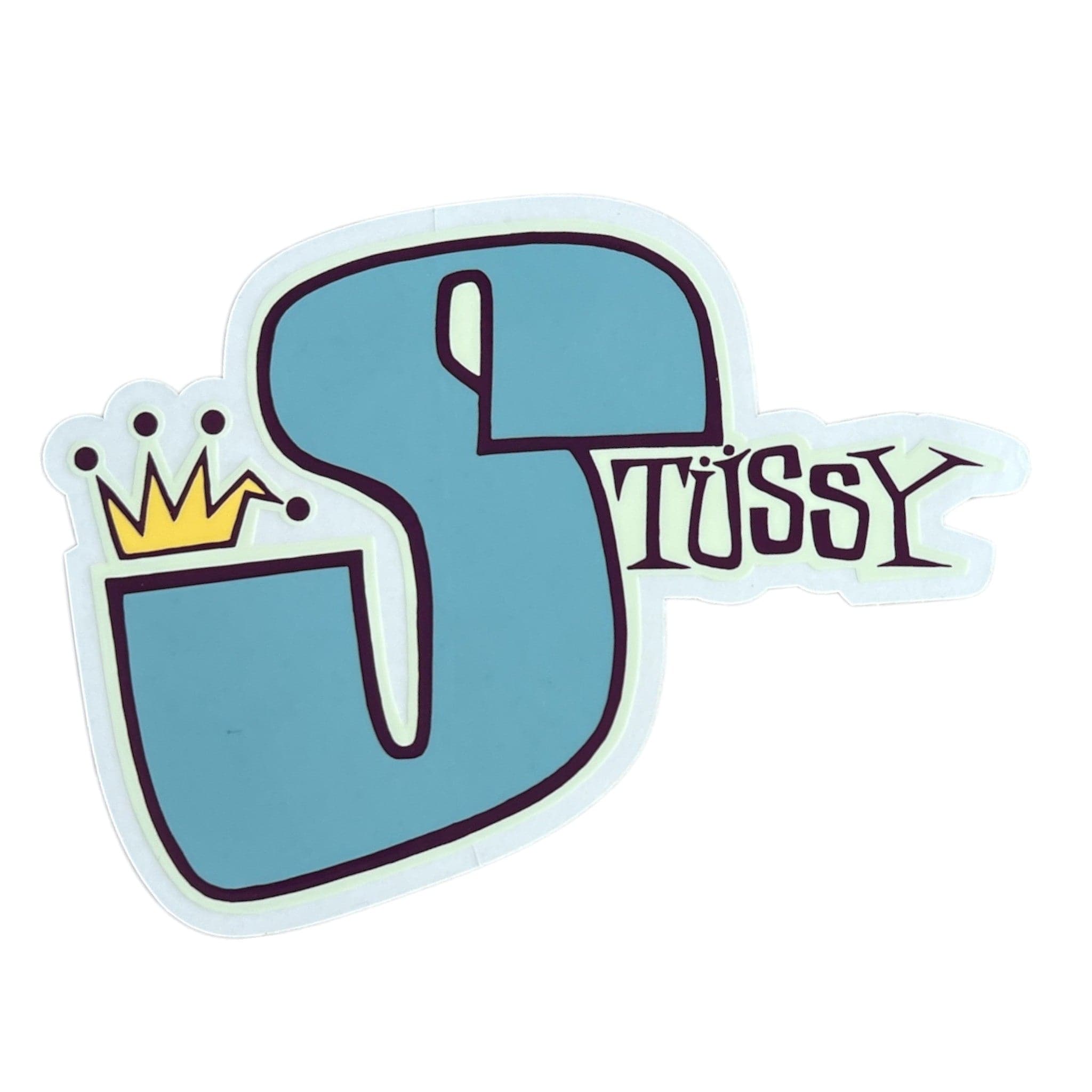 Stussy Phat S Sticker Blue