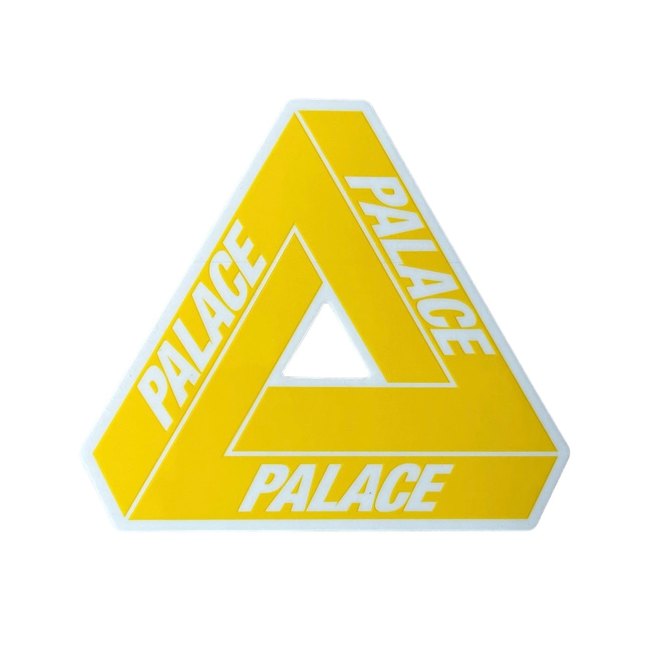 Palace Neon Yellow Tri-Ferg Sticker