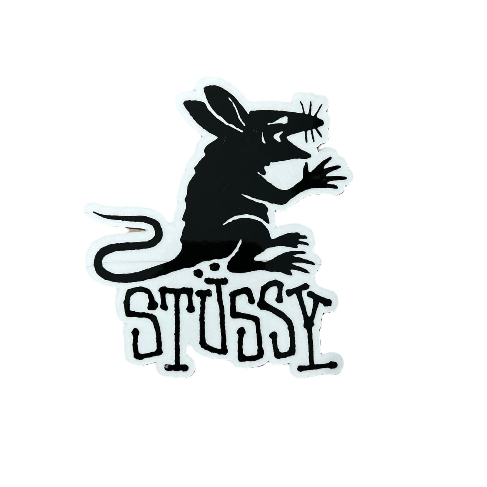 Stussy Rat Sticker Black
