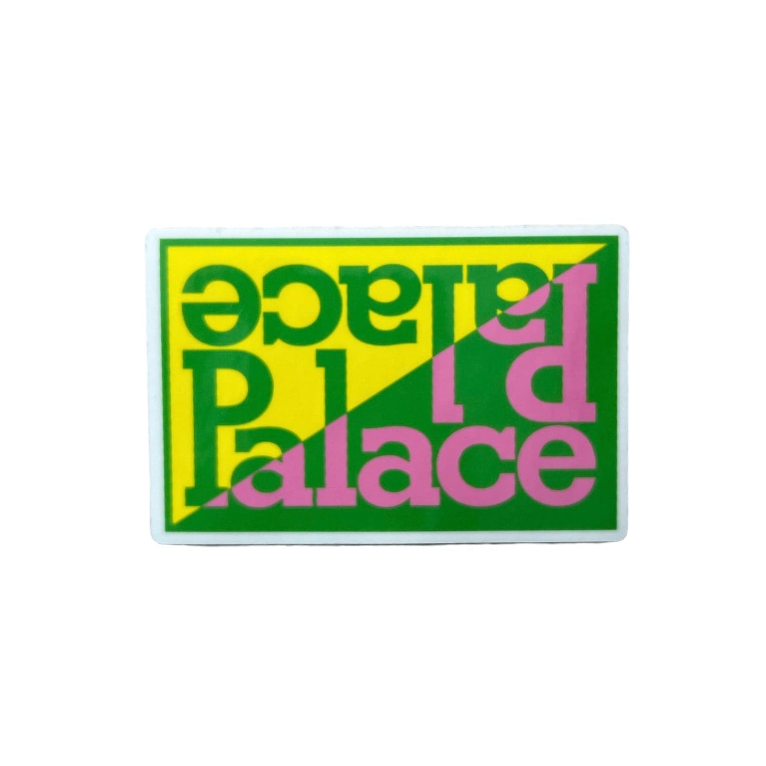 Palace Split Yellow/Green Sticker