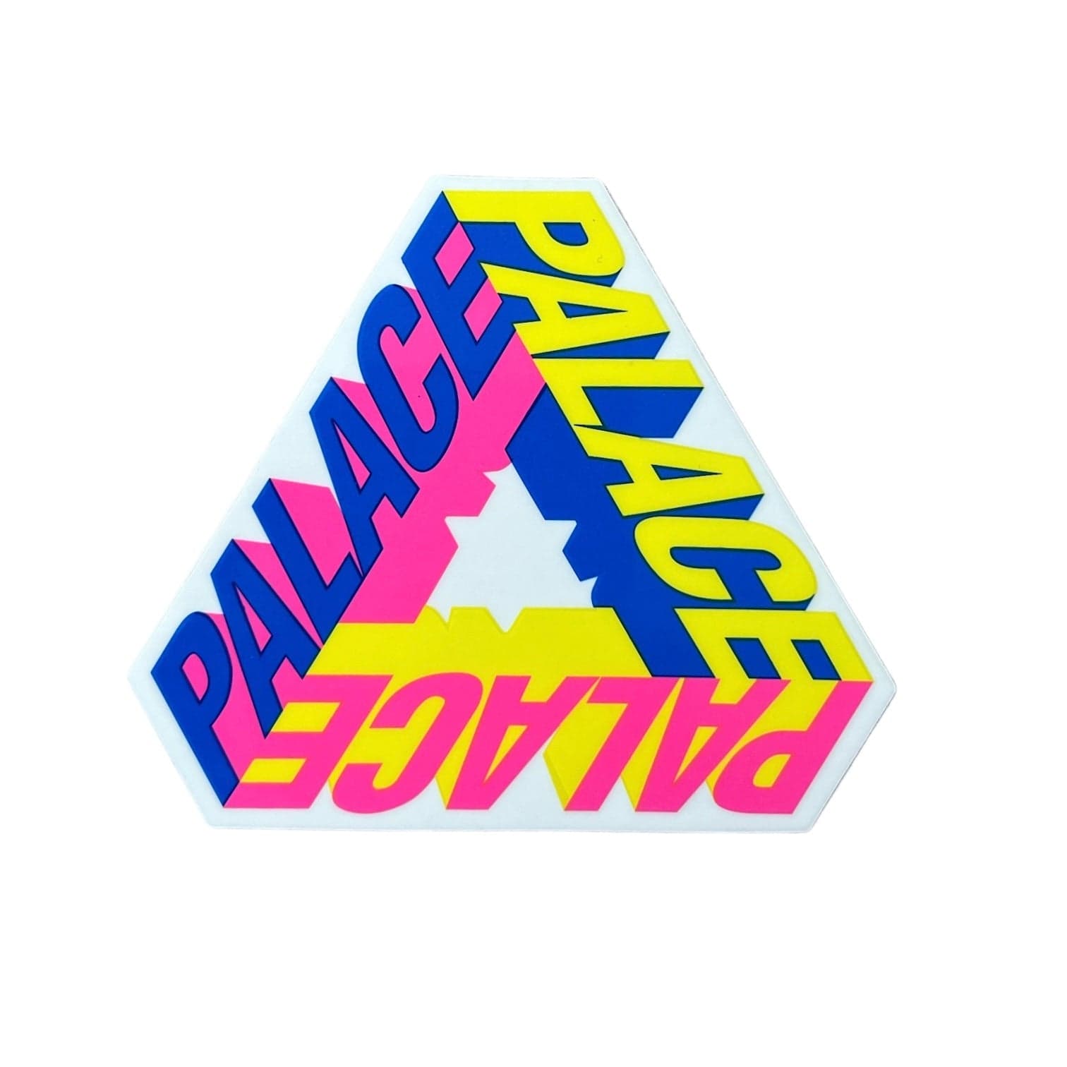 Palace P-3D Tri-Ferg Blue/Yellow/Pink Sticker