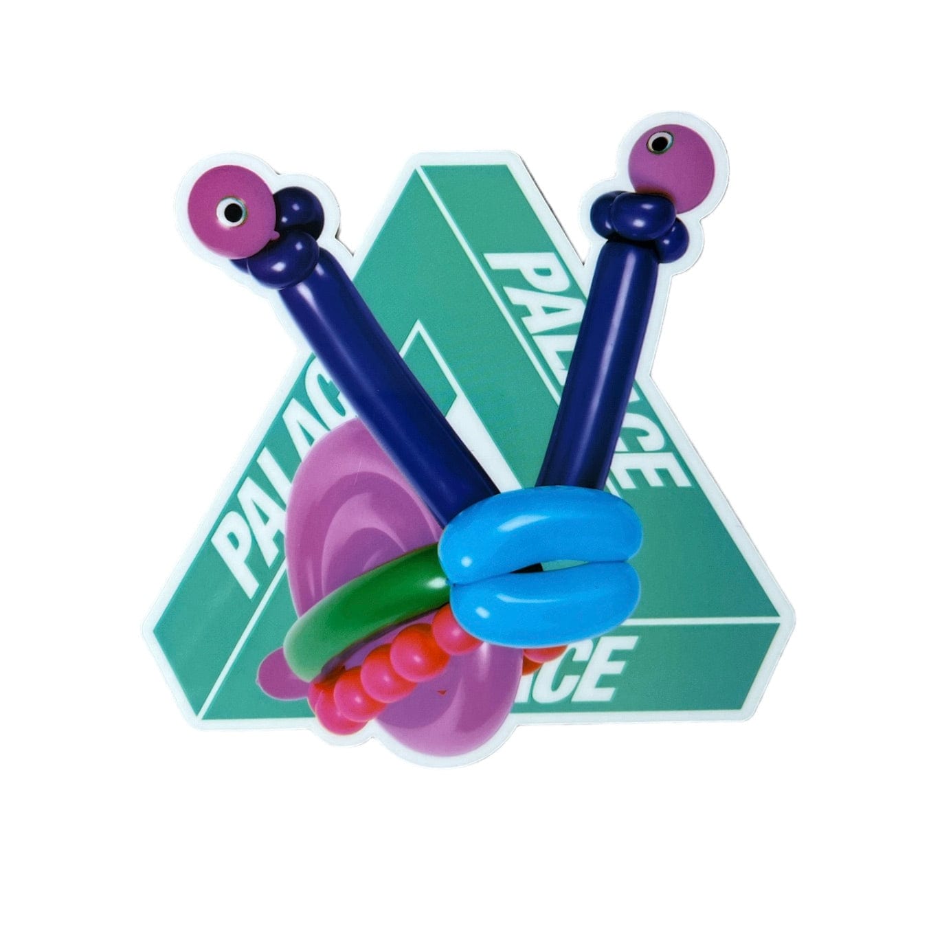 Palace Tri-Twister Tri-Ferg Green Sticker