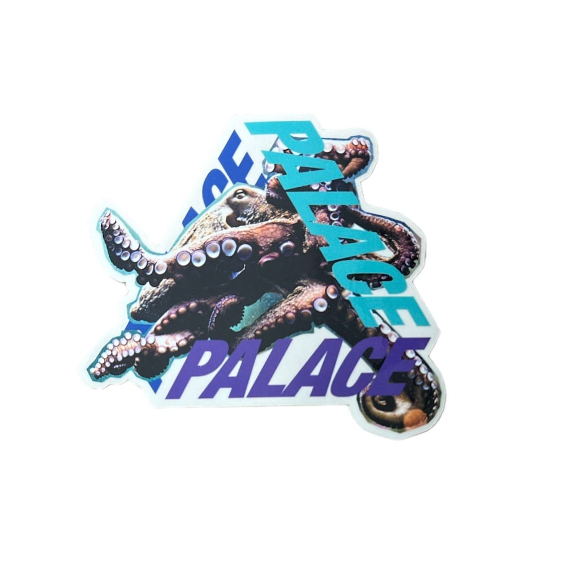 Palace Octo Tri-Ferg Blue/Purple Sticker