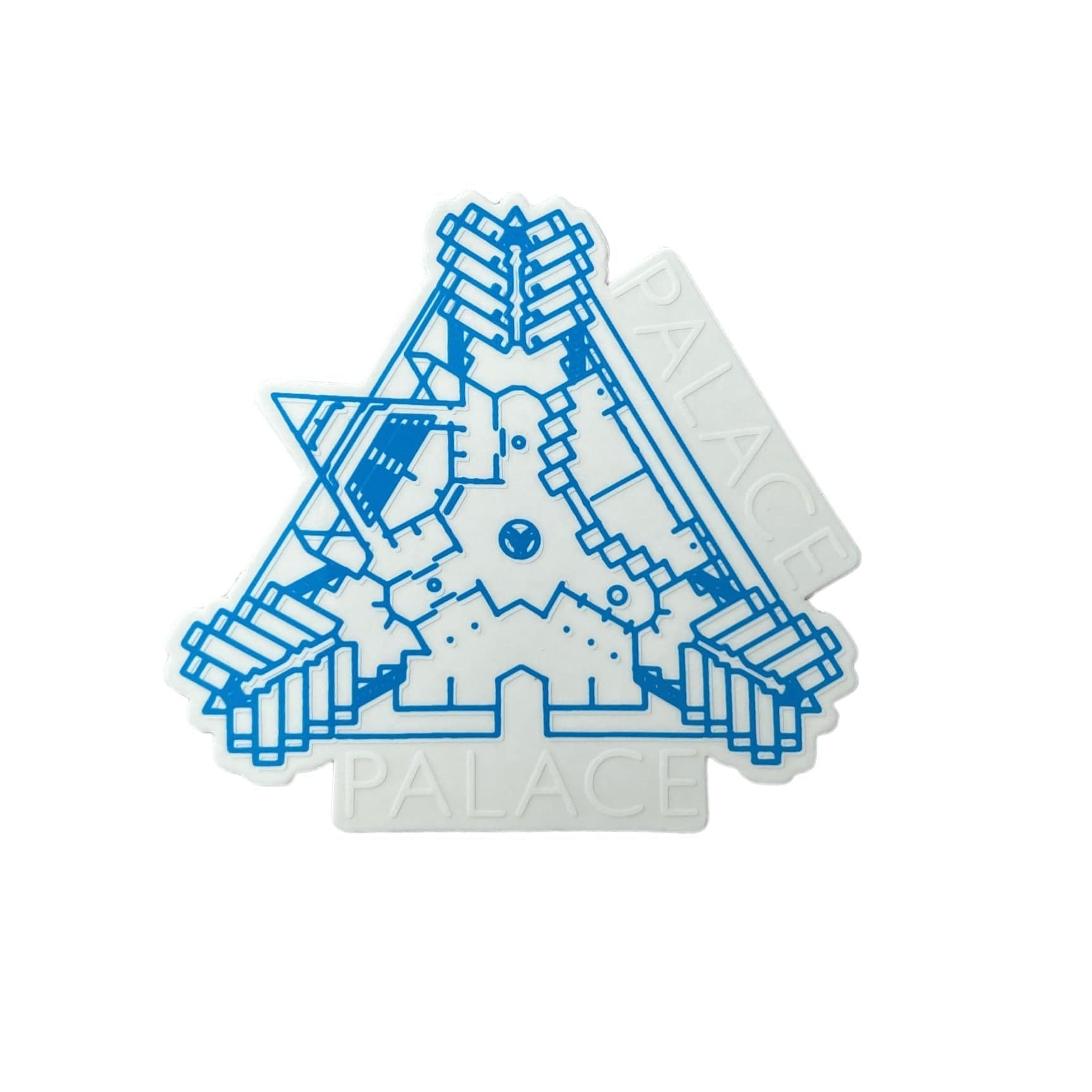 Palace K-Head Tri-Ferg Blue Sticker